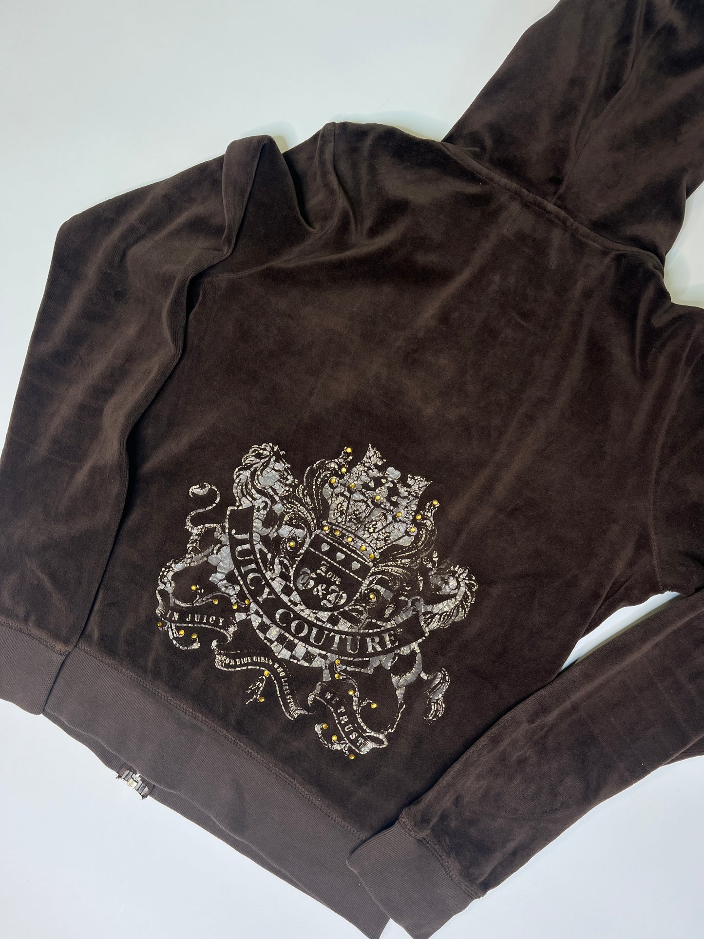 JUICY COUTURE ZIPPER BROWN 2000s (M)