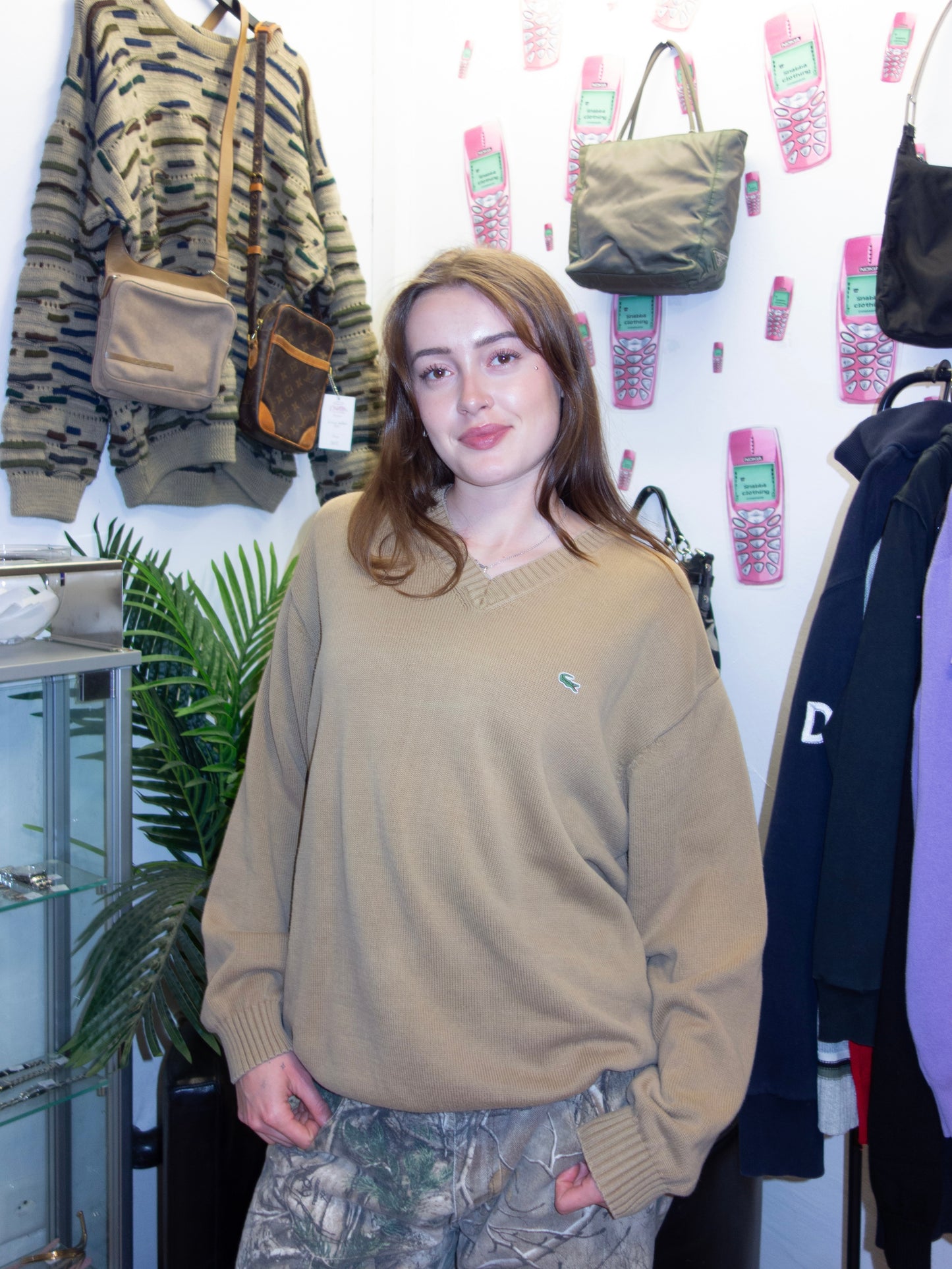 LACOSTE KNIT SWEATER (M-L)