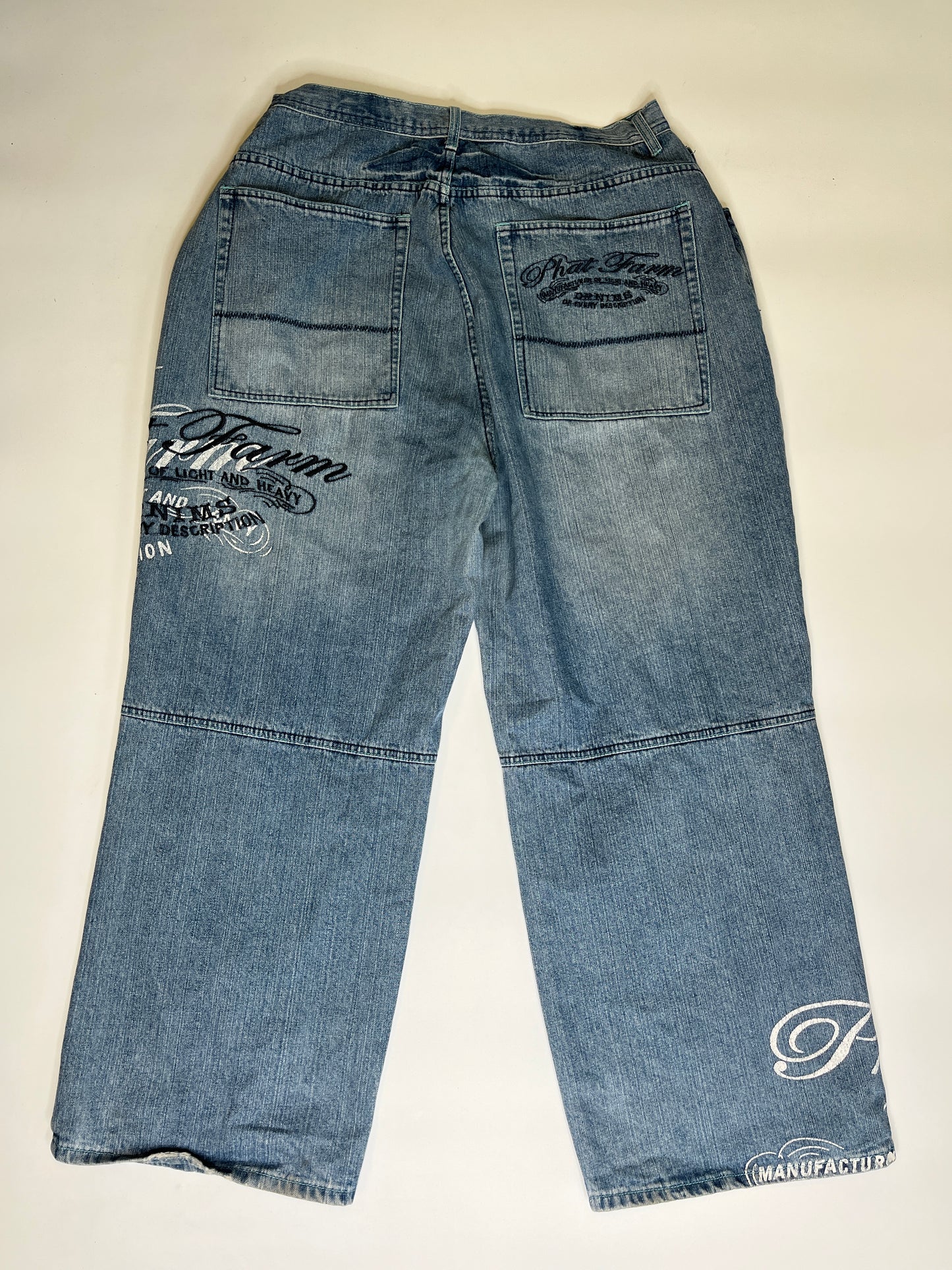 PHAT FARM 2004 BAGGY HIP-HOP JEANS (~XL)