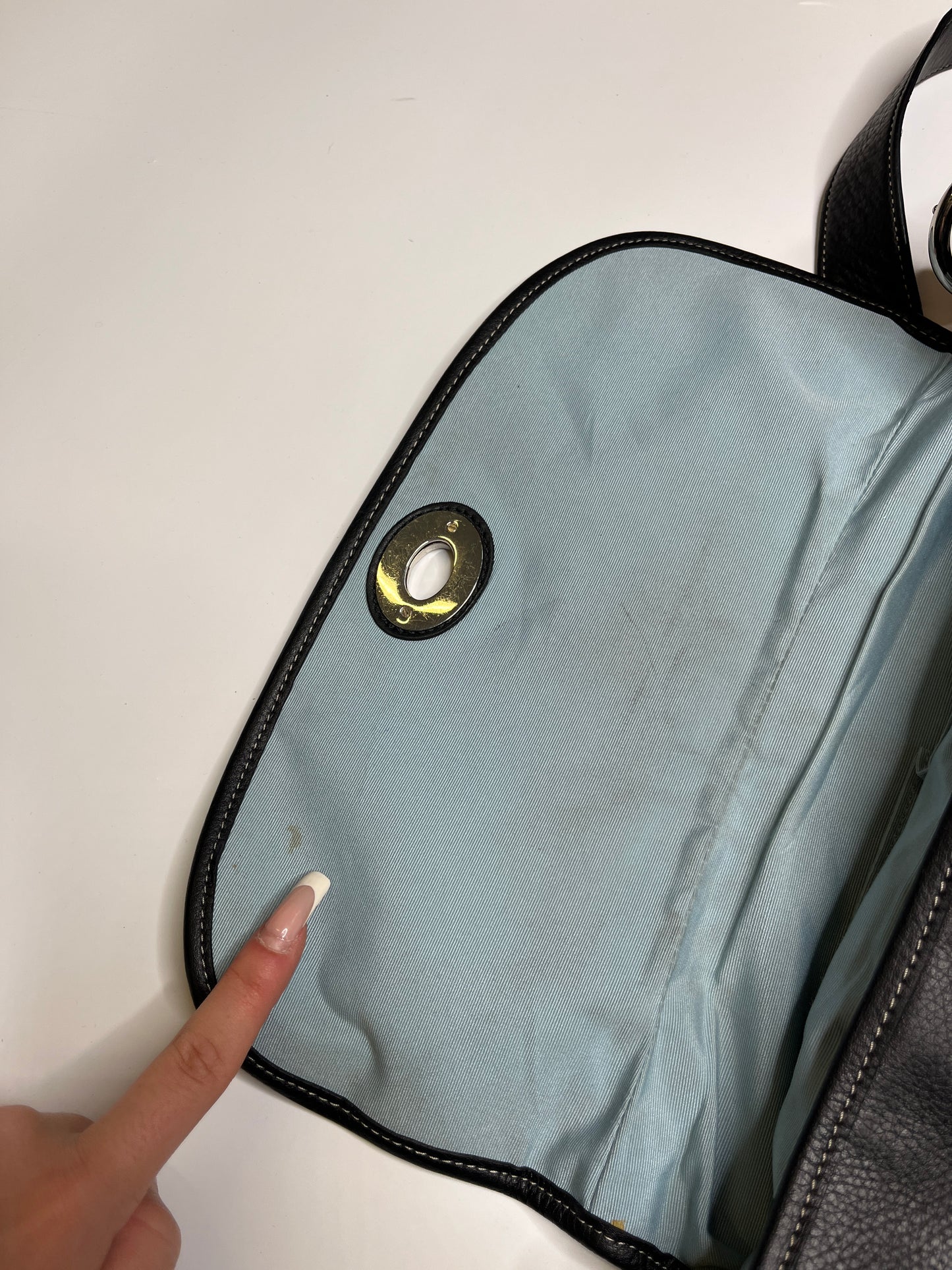 GENUINE LESTHER COACH PURSE BLACK
