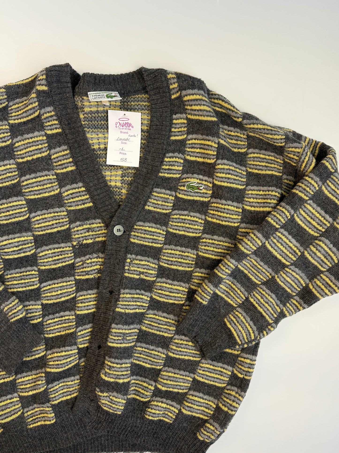 LACOSTE KNIT CARDIGAN (L)