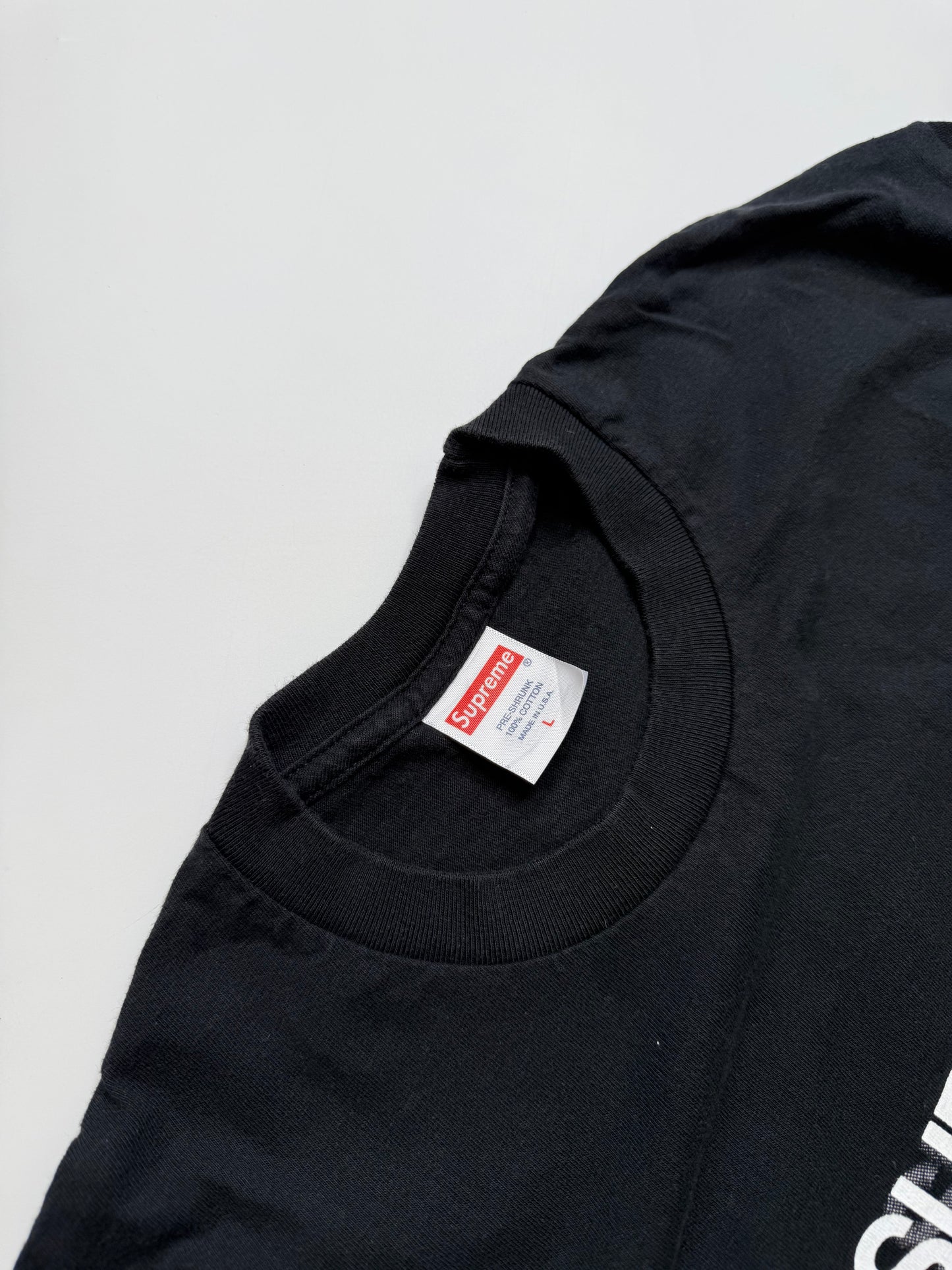 SUPREME PHOTO TEE – BLACK (L)