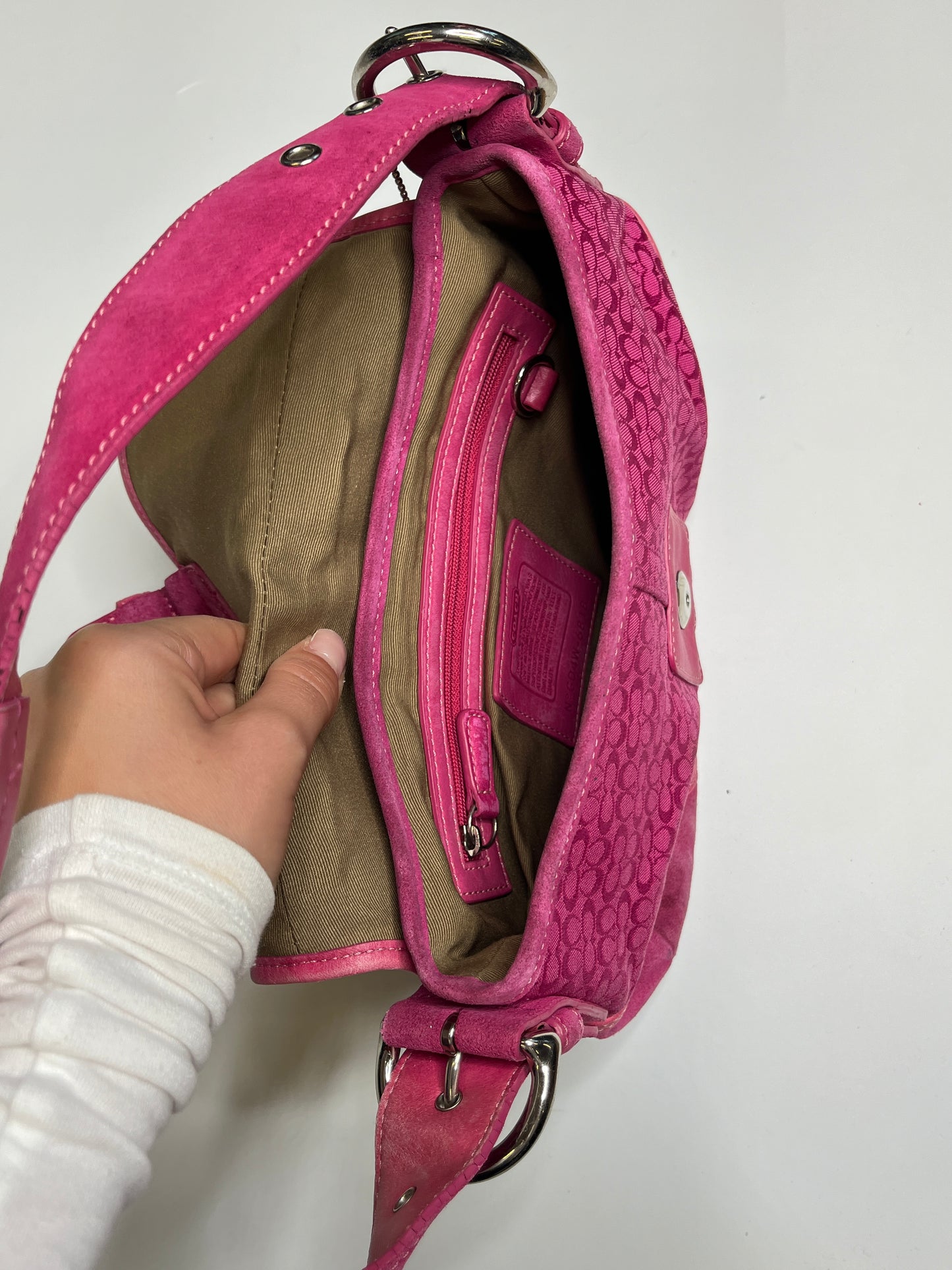 COACH MINI MONOGRAM PURSE PINK