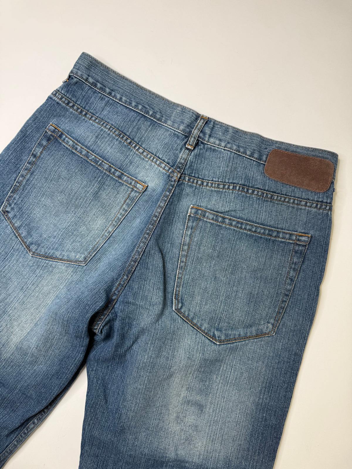 PHAT FARM EMBROIDERED LOGO JEANS BLUE (W36)