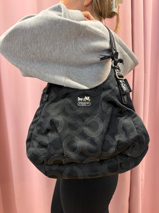 BLACK COACH MONOGRAM PURSE
