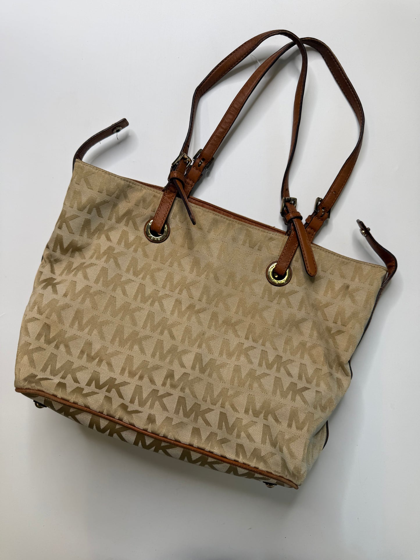 MICHAEL KORS VINTAGE MONOGRAM TOTE BAG