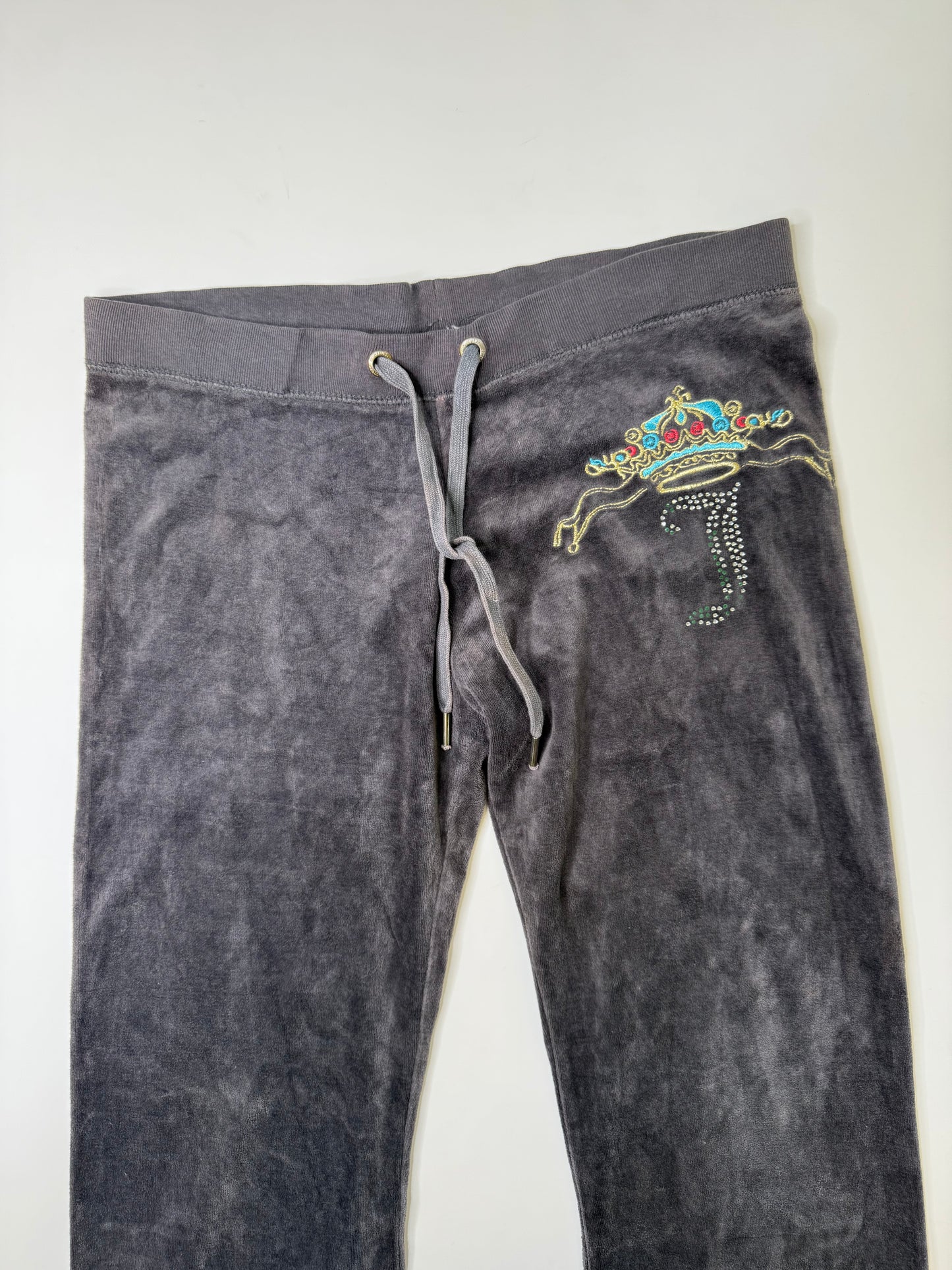 JUICY COUTURE VELOUR SWEATPANTS GREY (M)