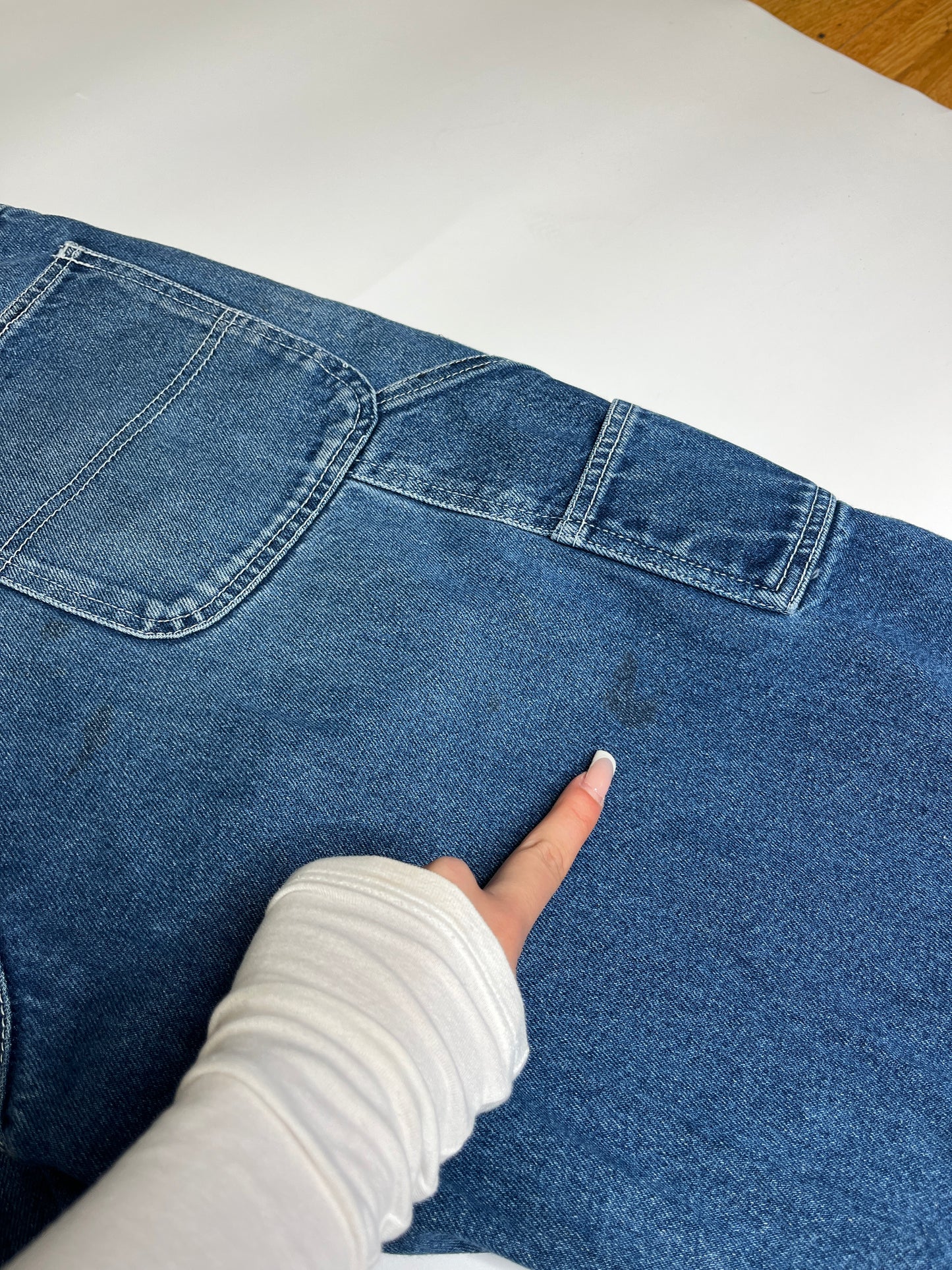 SEAM JEANS JORTS