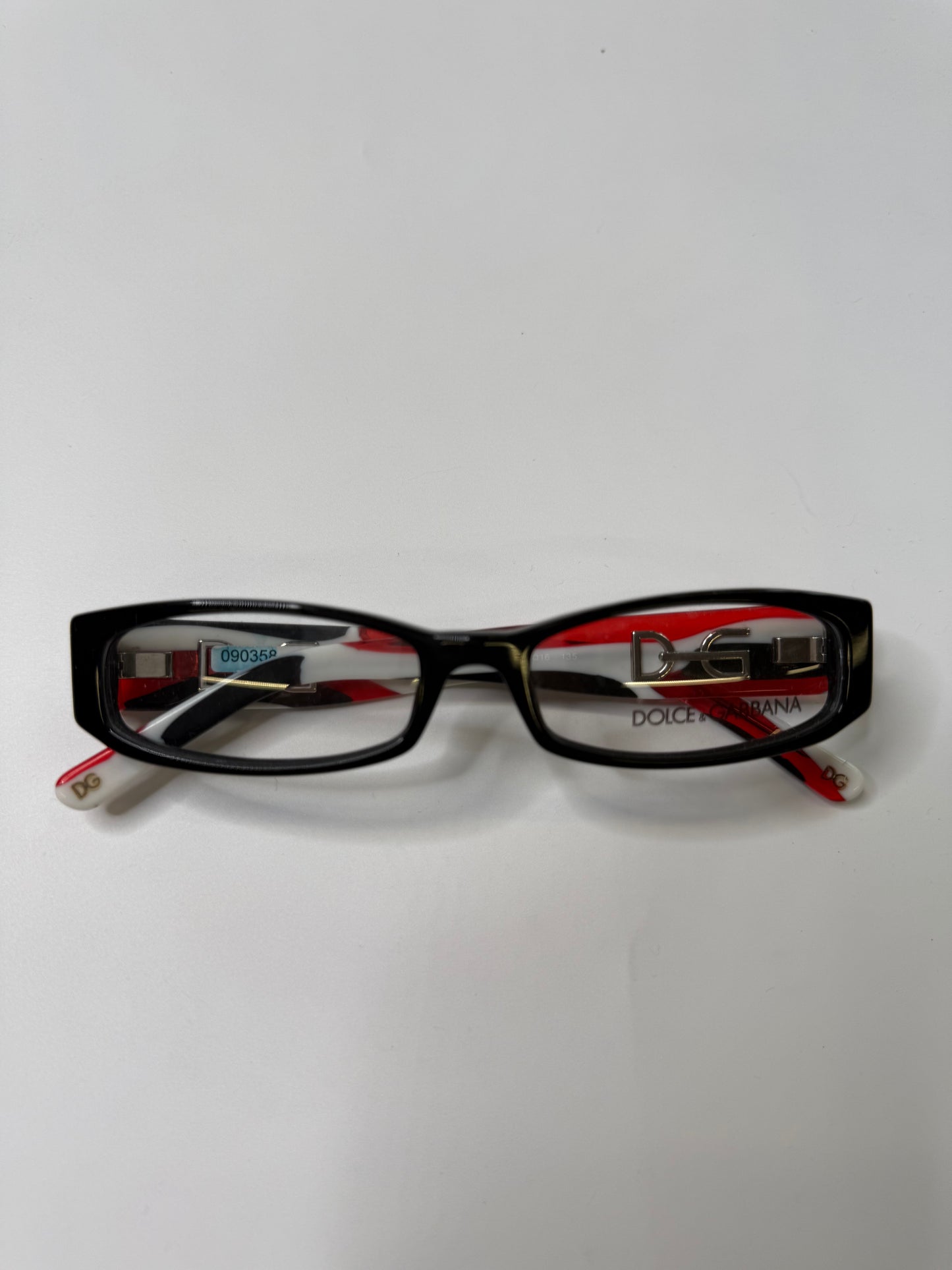 DOLCE & GABBANA VINTAGE Y2K STRIPED OPTICAL FRAMES
