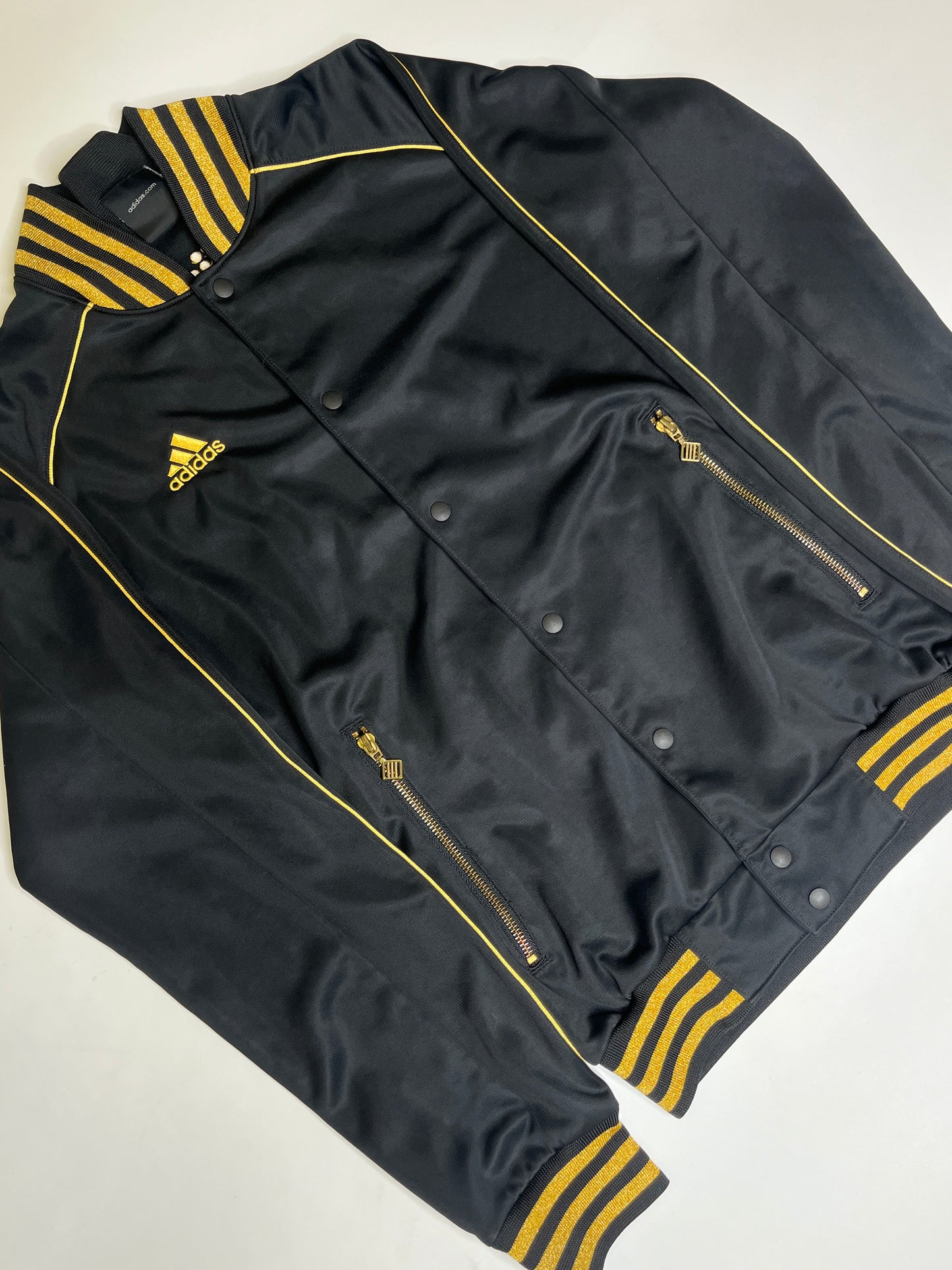 2000s VINTAGE GOLD ADIDAS ZIPPER (S)
