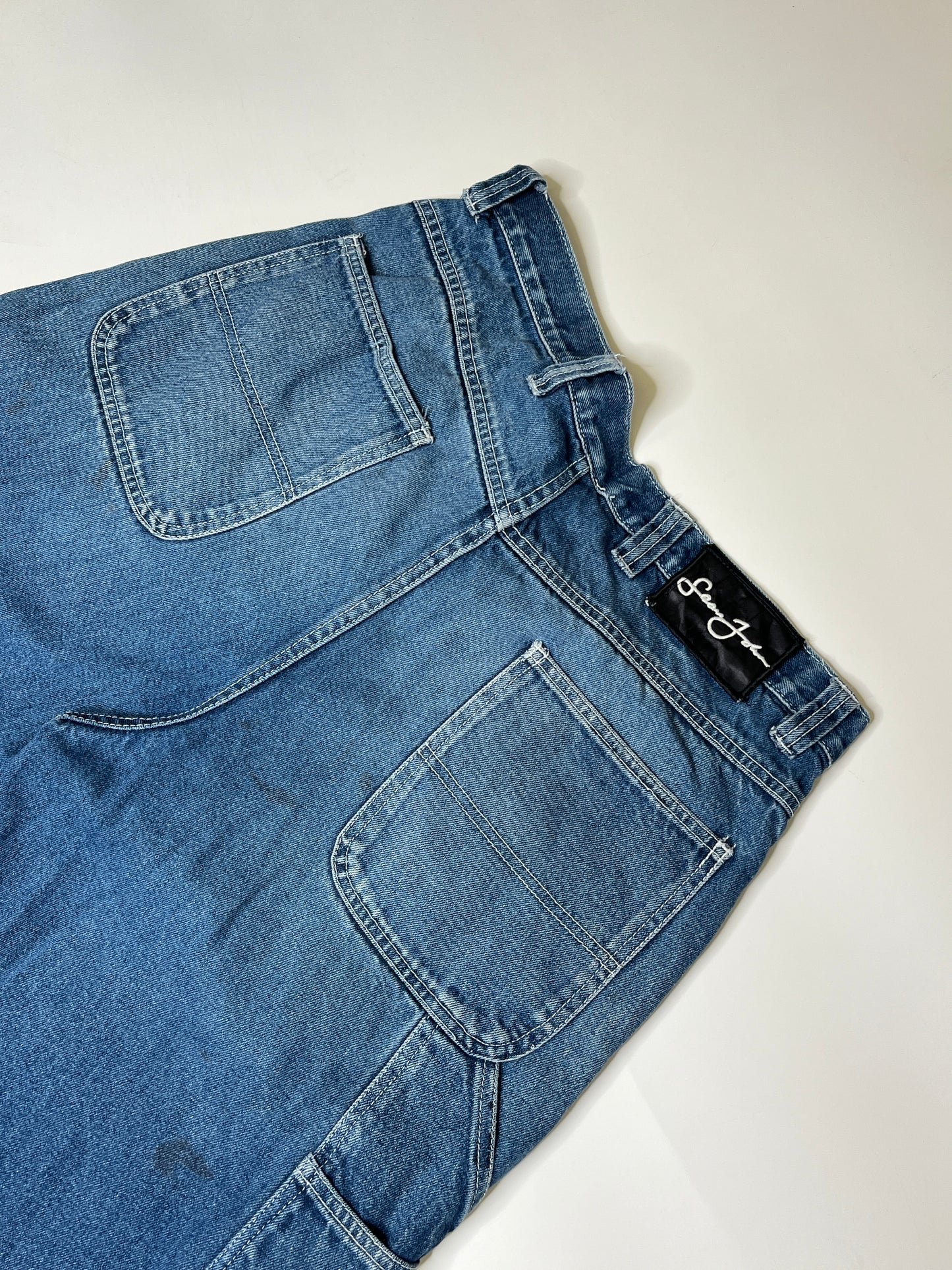 SEAM JEANS JORTS