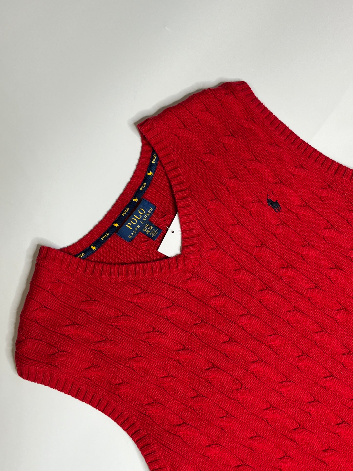 POLO RALPH LAUREN KNIT VEST (~M-L)