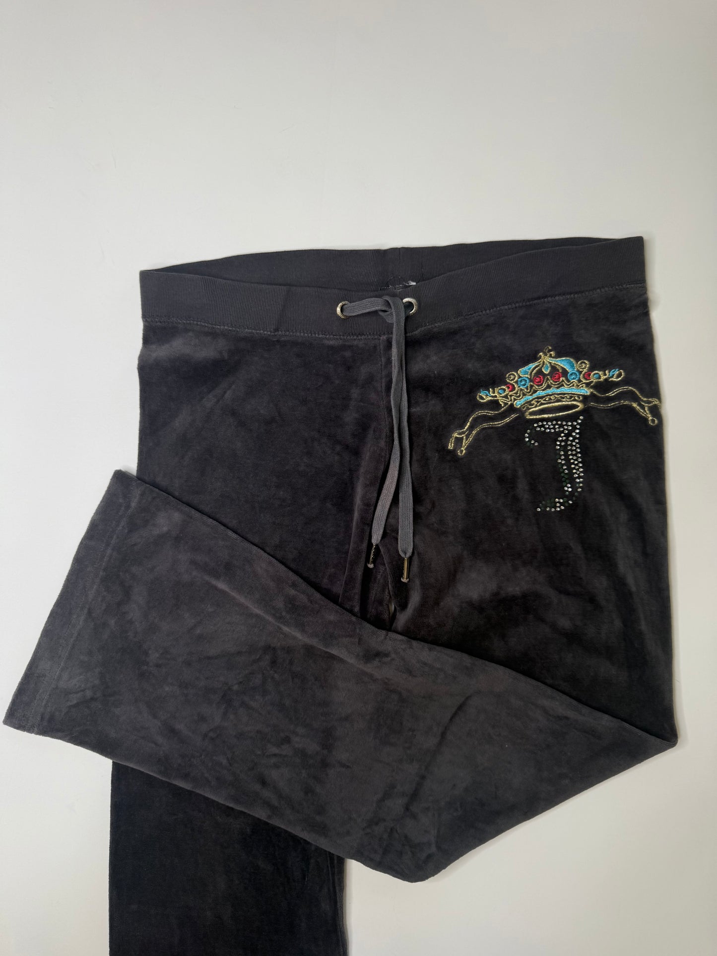 JUICY COUTURE VELOUR SWEATPANTS GREY (M)