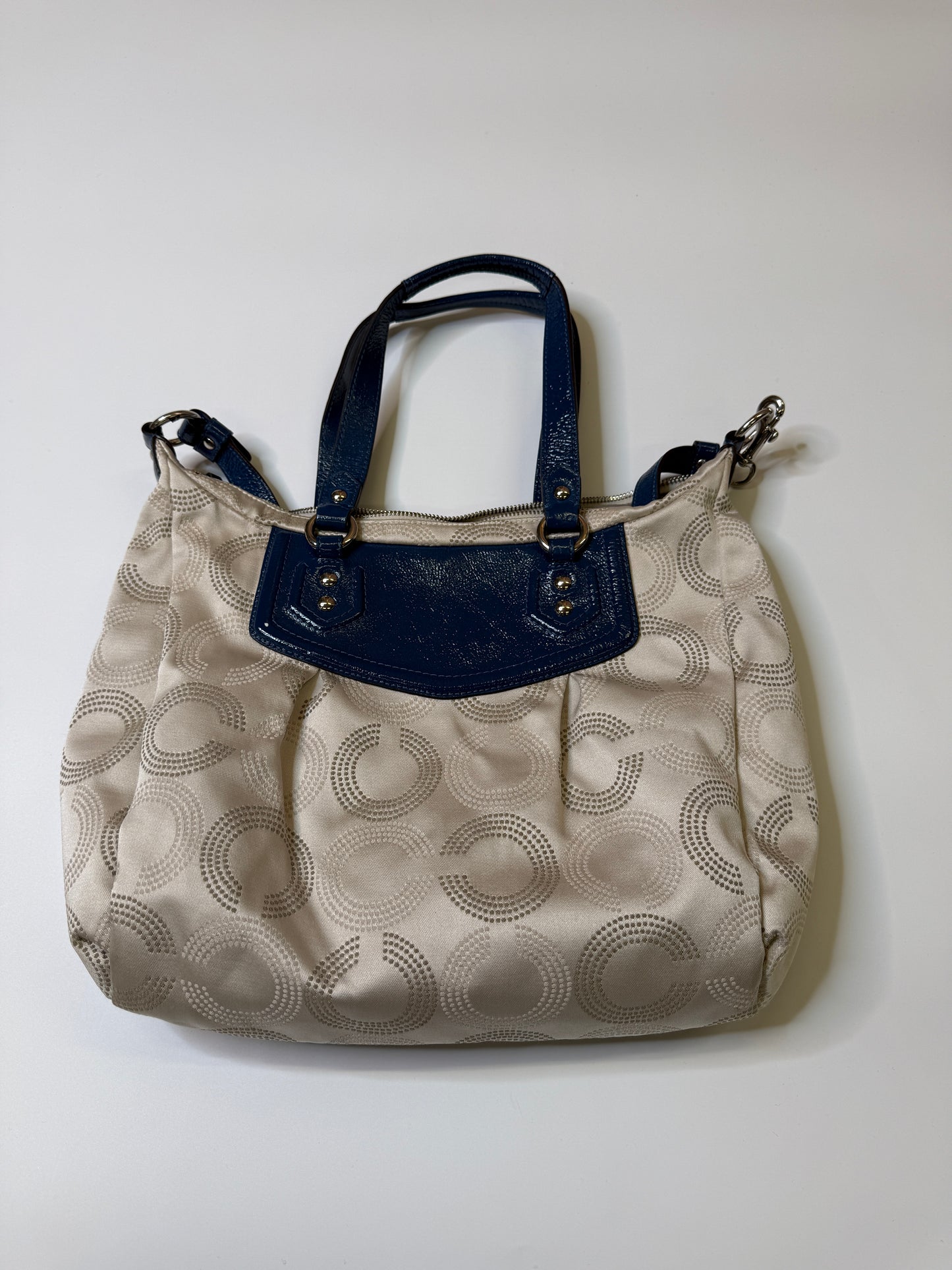 COACH MONOGRAM PURSE BLUE