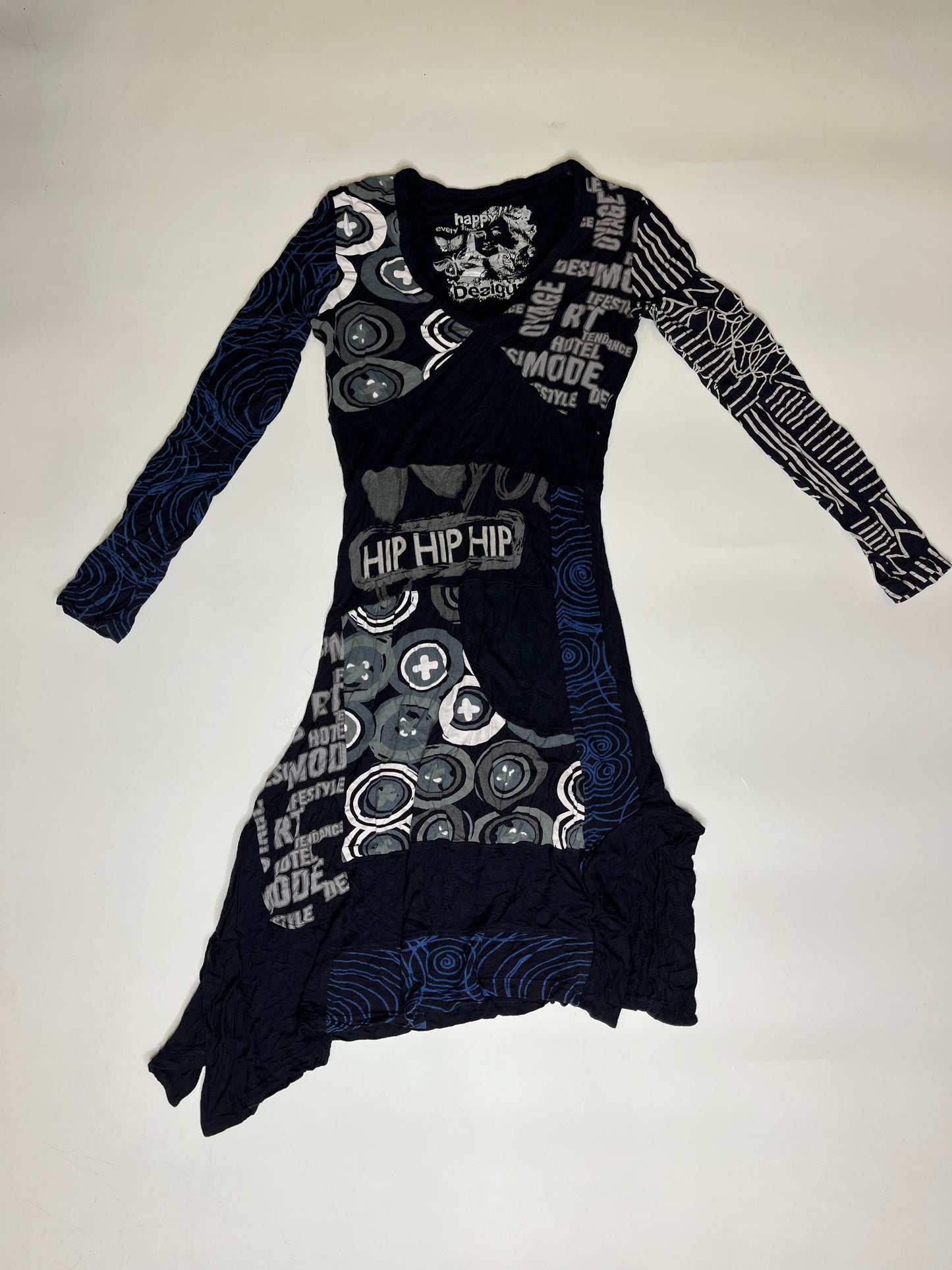 DESIGUAL LONGSLEEVE DRESS (S)