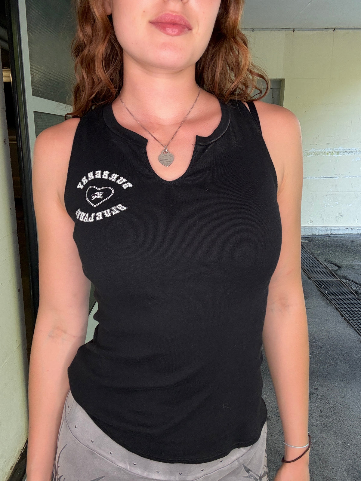 BURBERRY BLUE LABEL TANK TOP – BLACK (38)