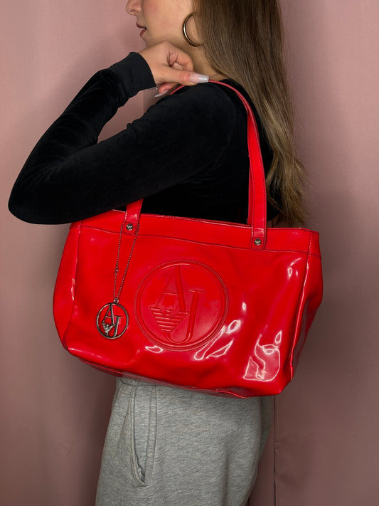 RED ARMANI PURSE