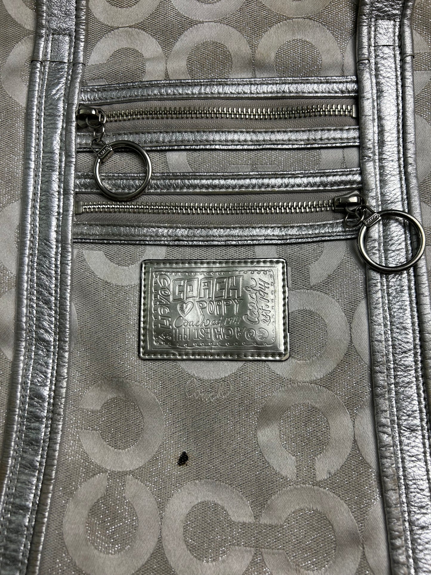 COACH BAG SILVER