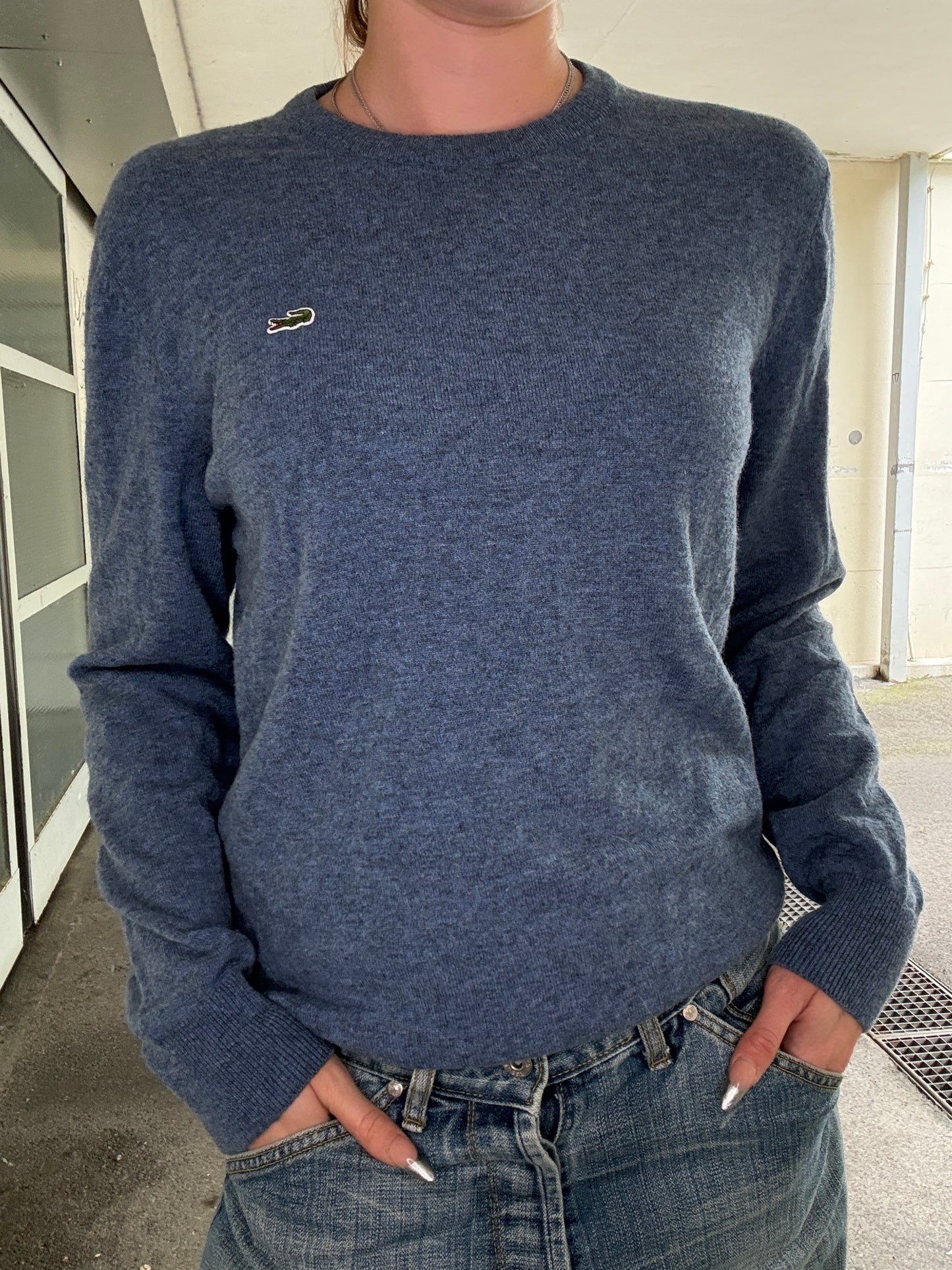 LACOSTE WOOL SWEATER (~S-M)