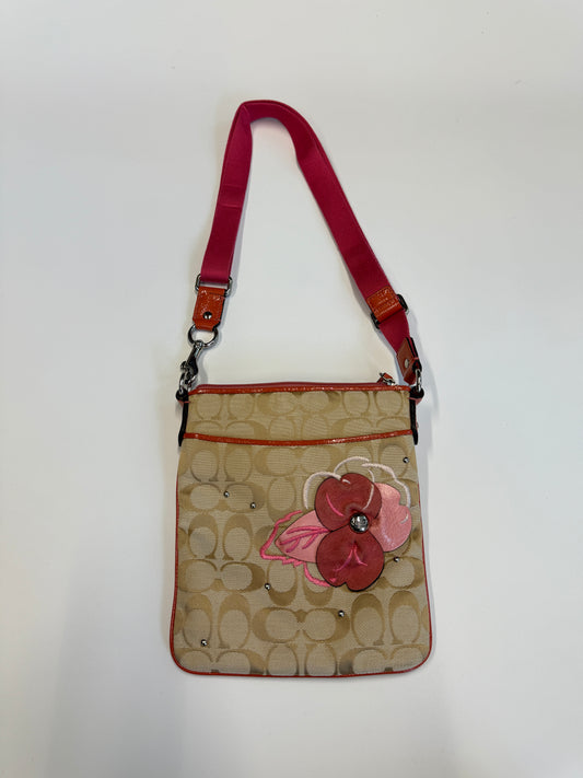 COACH MONOGRAM CROSSBODY BAG FLOWER