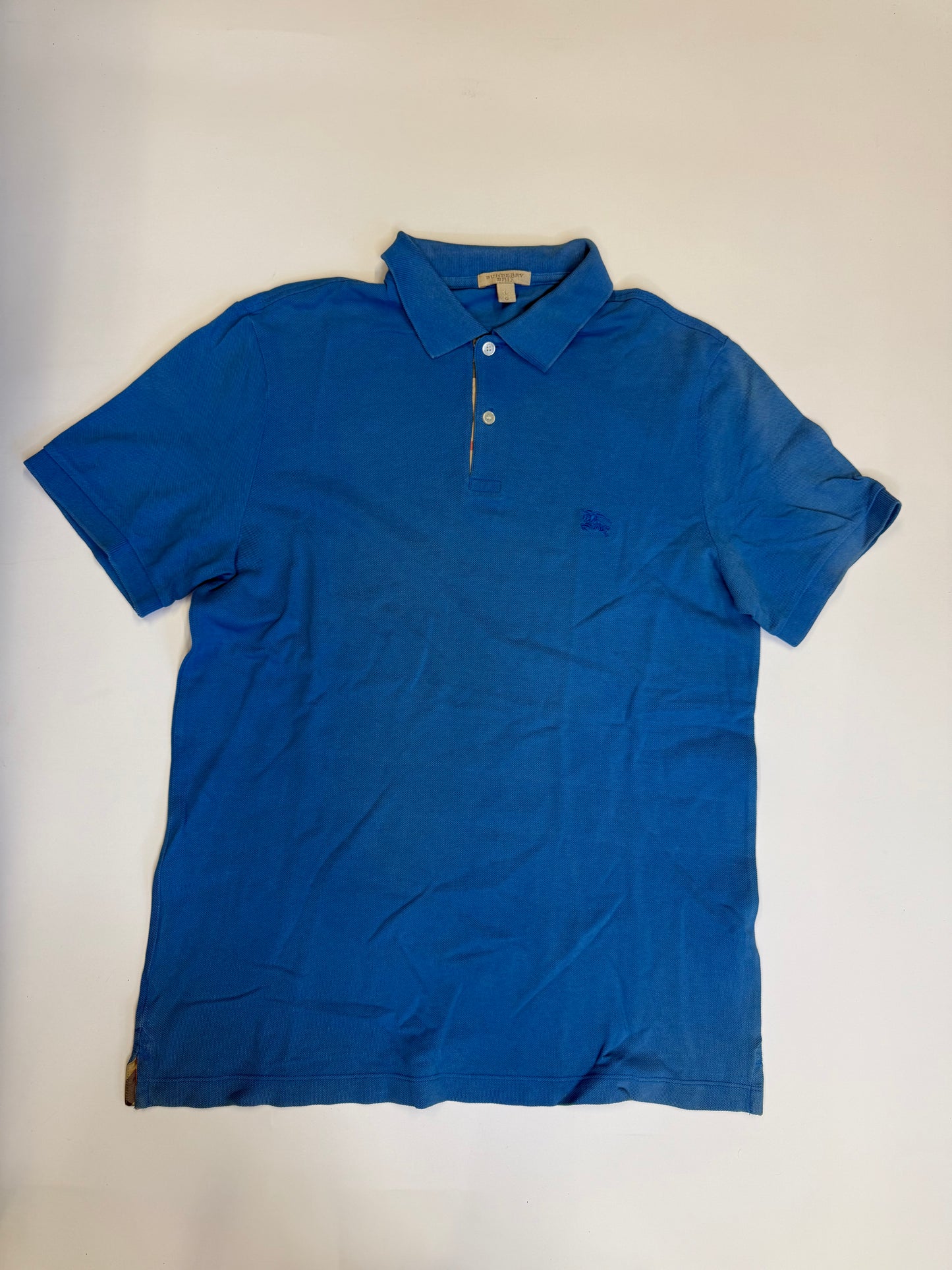 VINTAGE BLUE BURBERRY POLO (L)