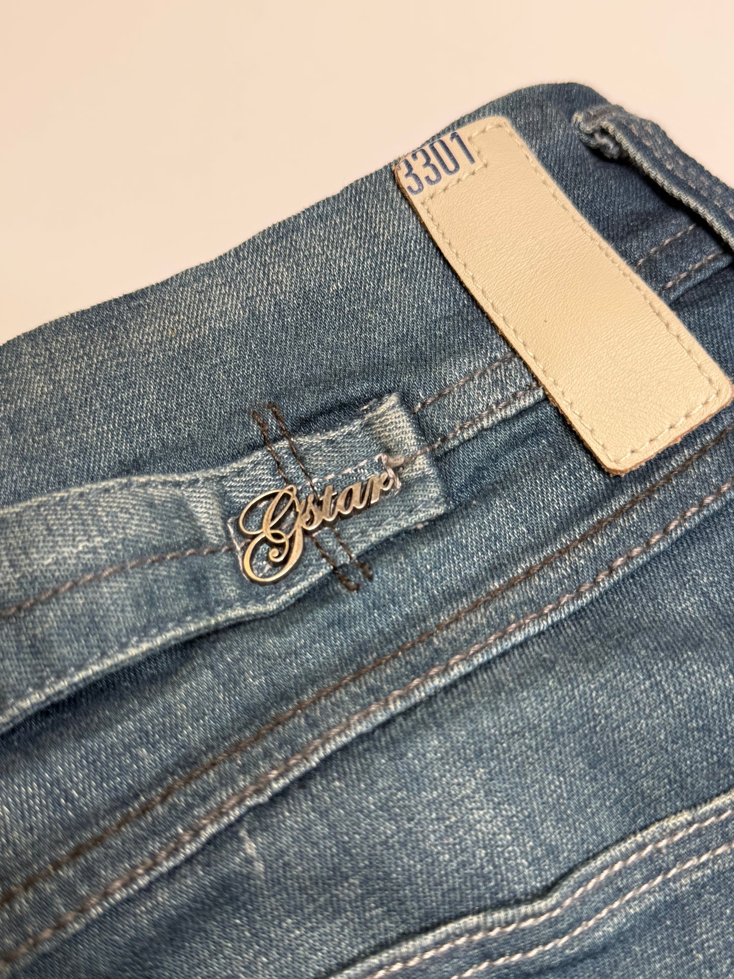 G STAR BLUE DENIM SKIRT (30, ~M)