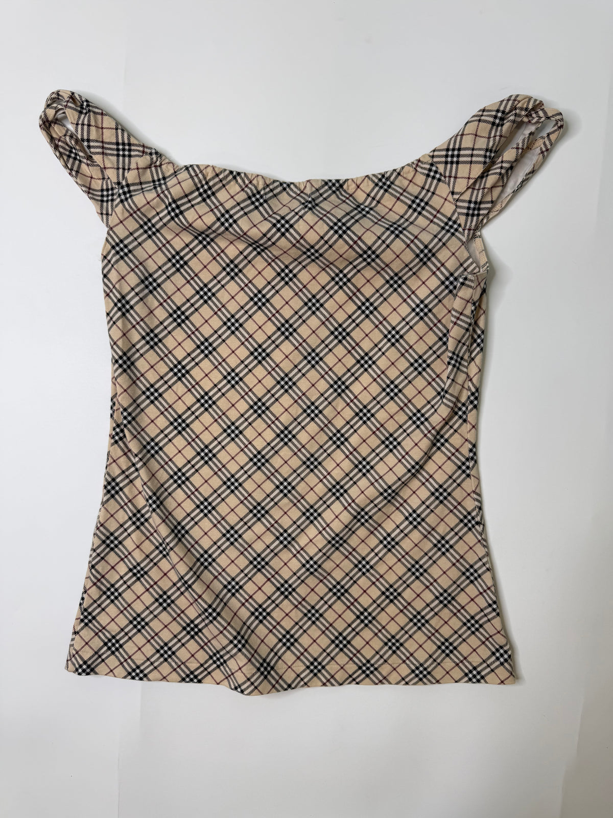 BURBERRY VINTAGE NOVA CHECK CAMI TOP (38, S/M)