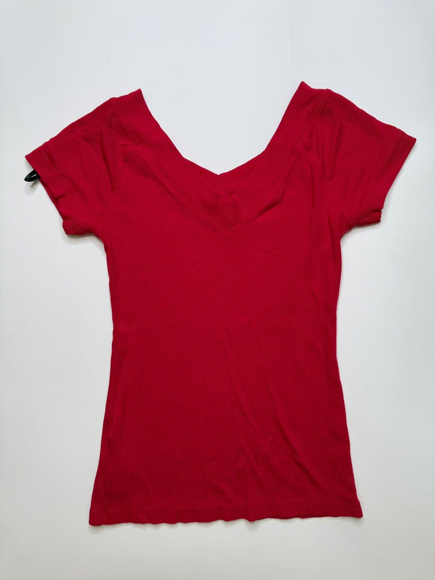 BEBE RHINESTONE TEE – RED (S)
