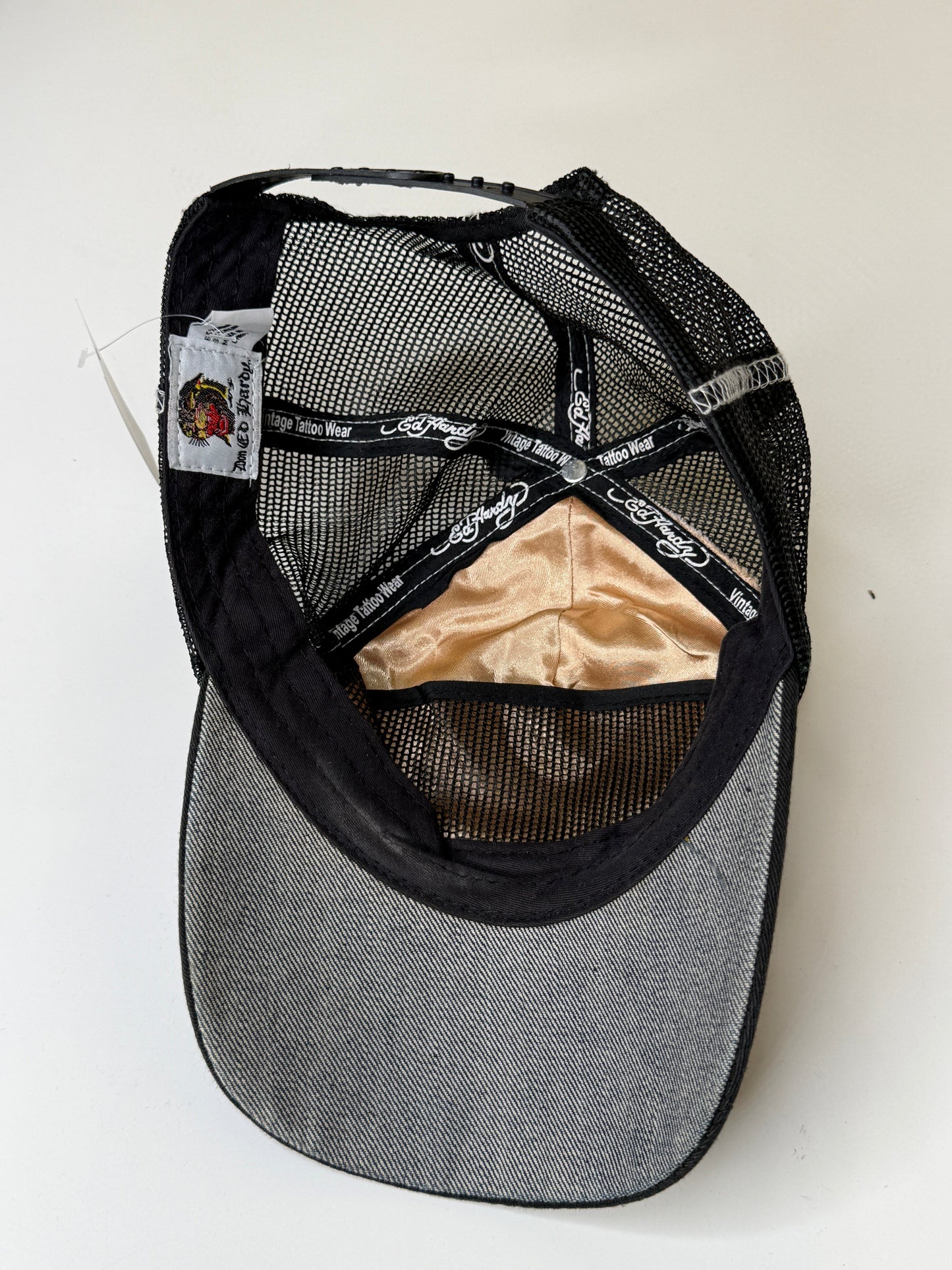 ED HARDY BY CHRISTIAN AUDIGIER VINTAGE RHINESTONE CAP