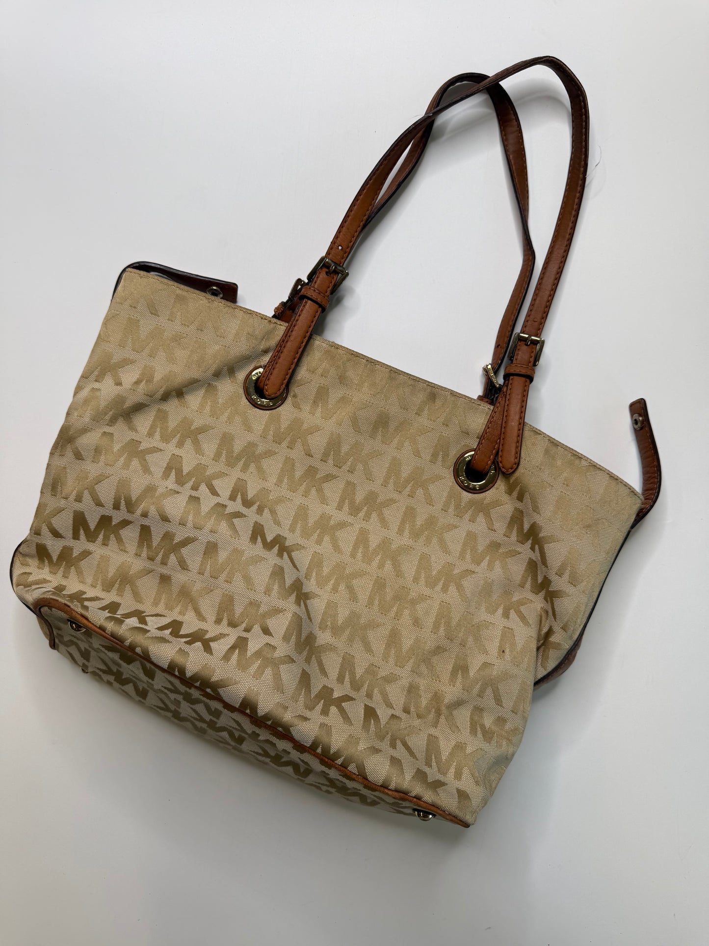 MICHAEL KORS VINTAGE MONOGRAM TOTE BAG