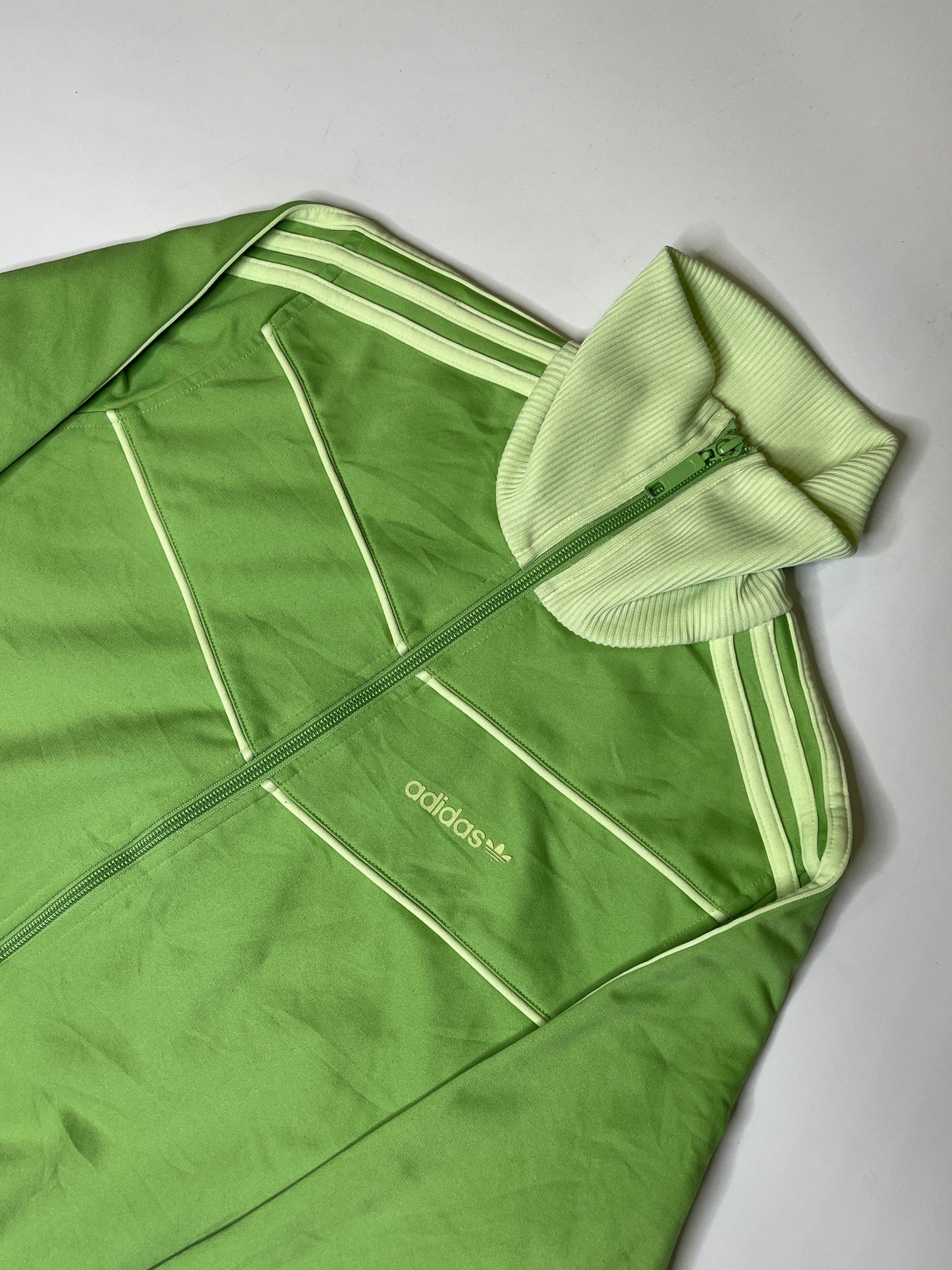 SPECIAL 2000s VINTAGE GREEN ADIDAS ZIPPER (~M)