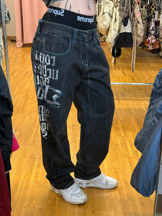 VINTAGE DADA BAGGY JEANS (w.34, L)
