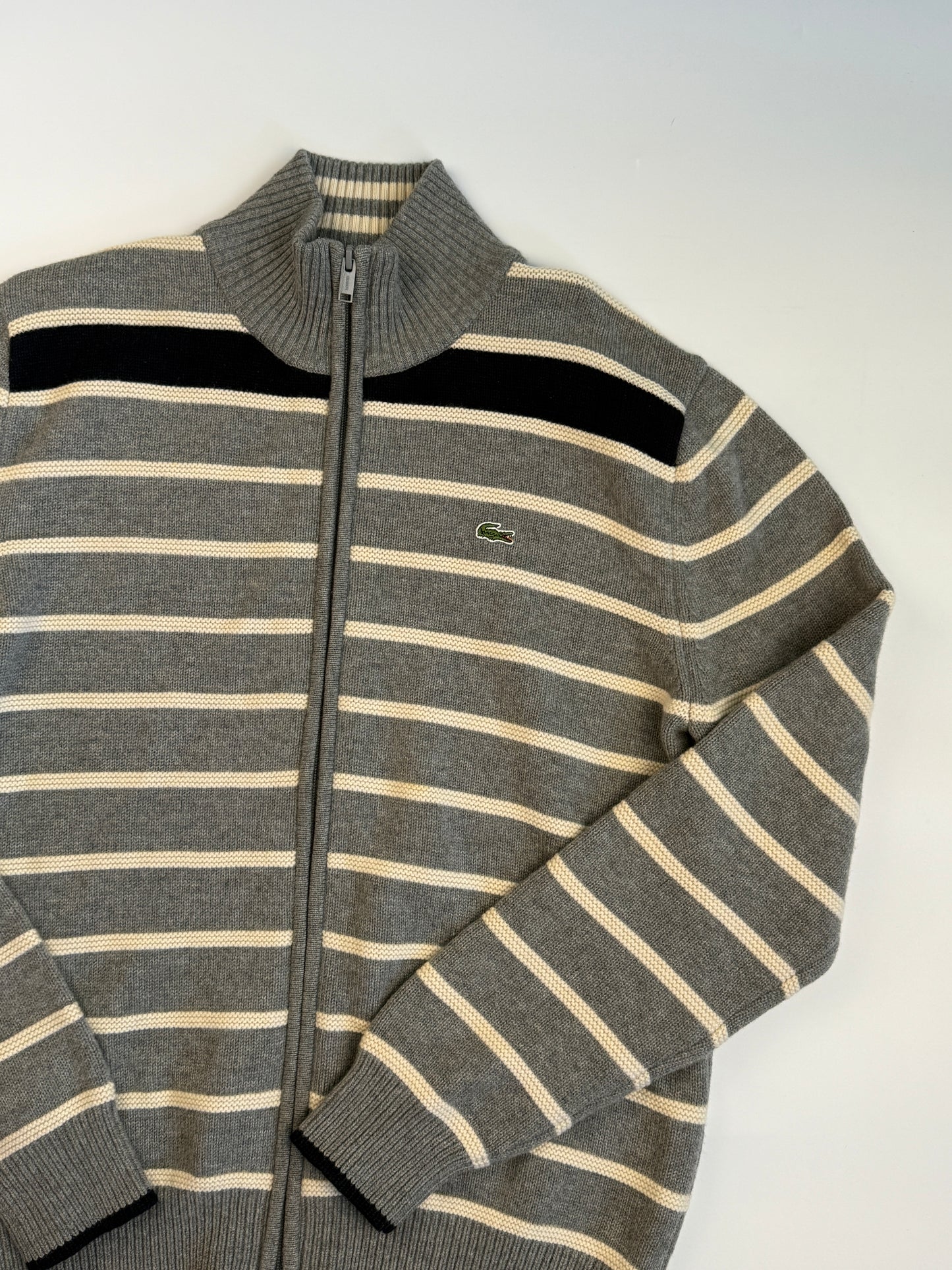 LACOSTE WOOL KNIT SWEATER (L)