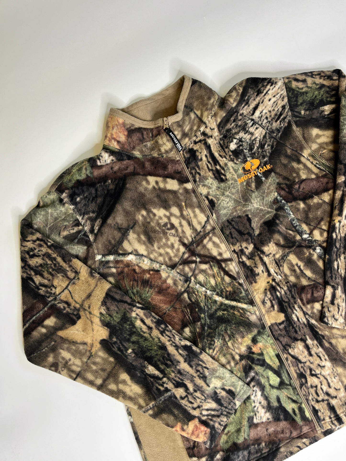 MOSSY OAK CAMO FLEECE ZIPPER (XL)
