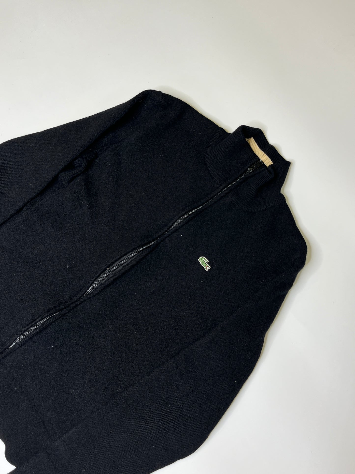 LACOSTE WOOL ZIPPER (~M-L)