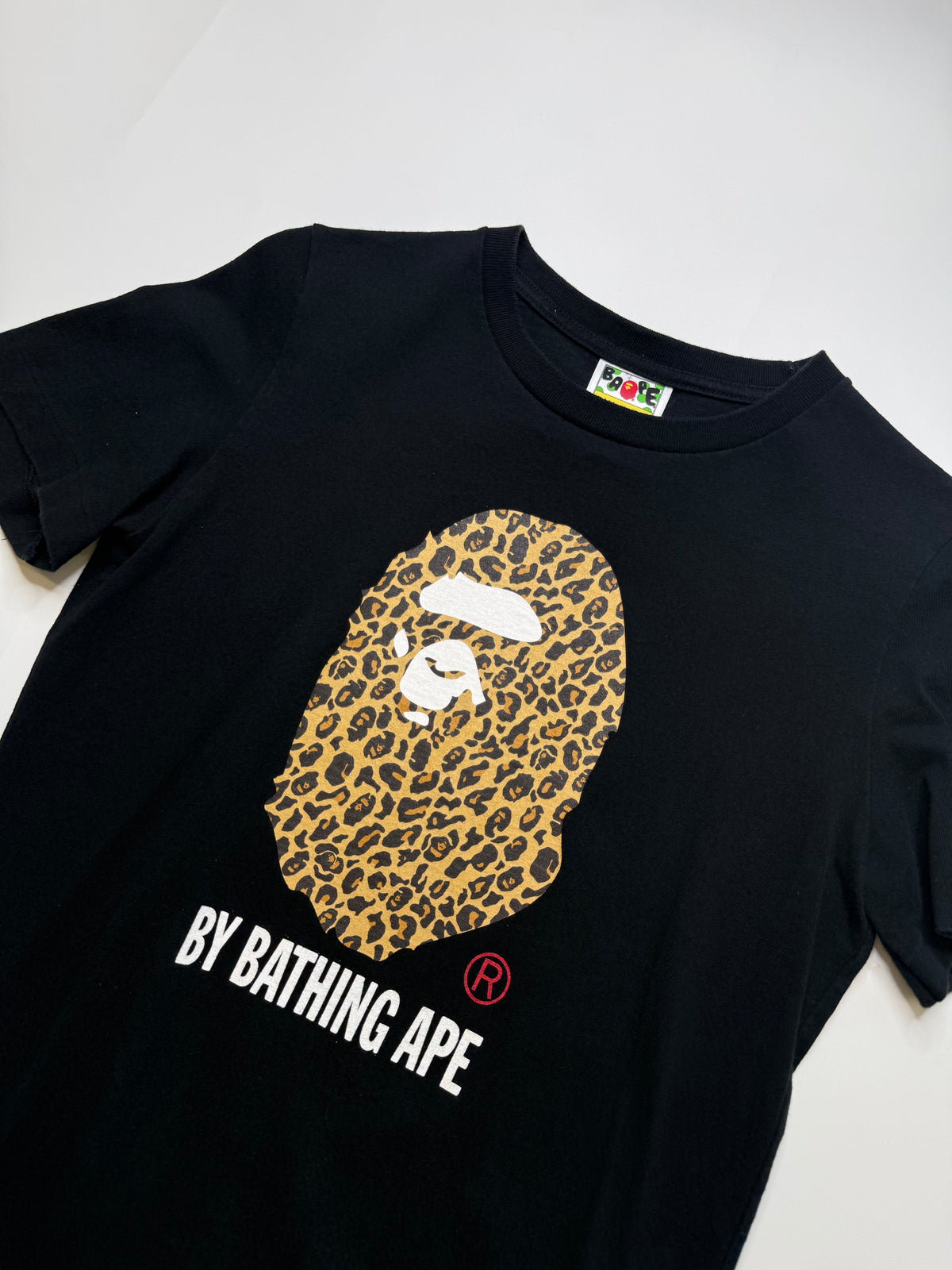 BAPE LADIES LEOPARD PRINT TEE – BLACK (S)