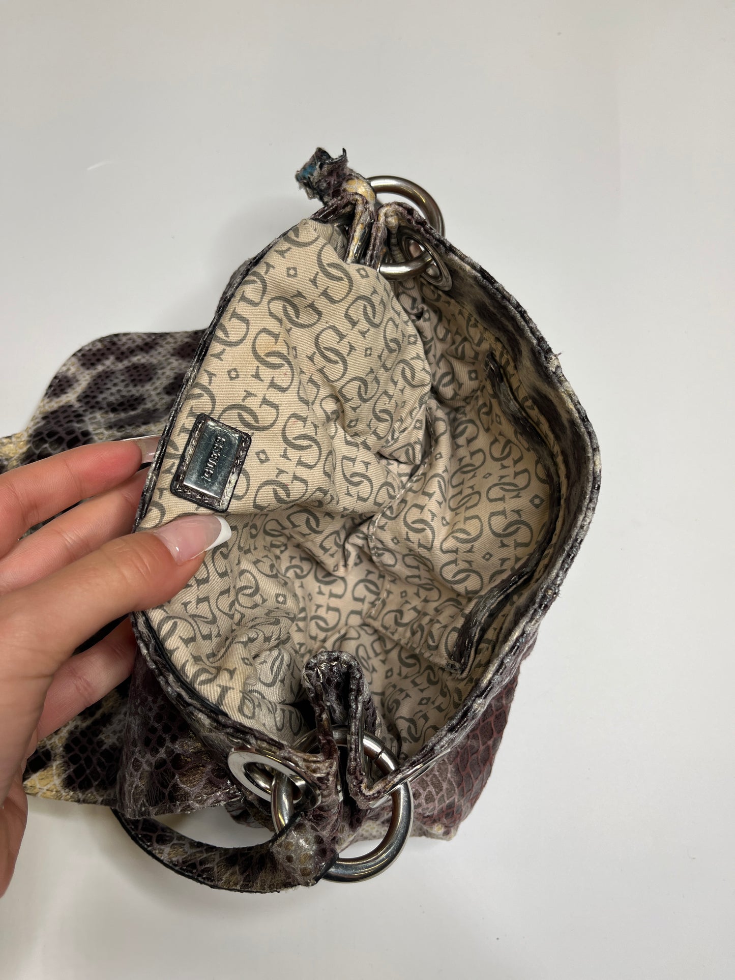 VINTAGE CHEETAH GUESS PURSE
