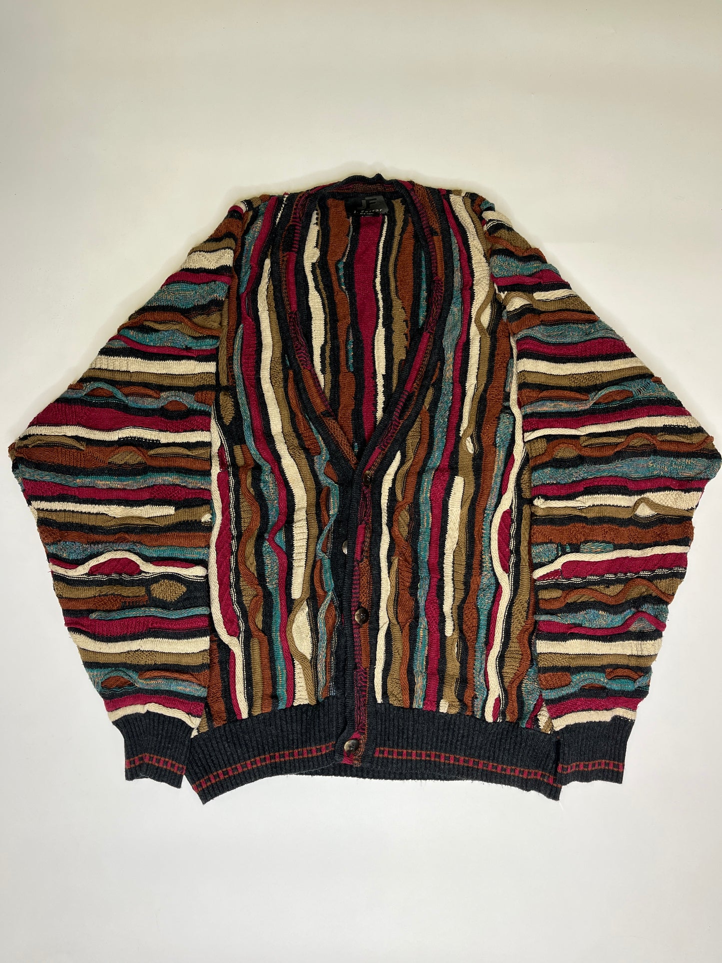 J. FERRAR COOGI STYLE CARDIGAN (XL)