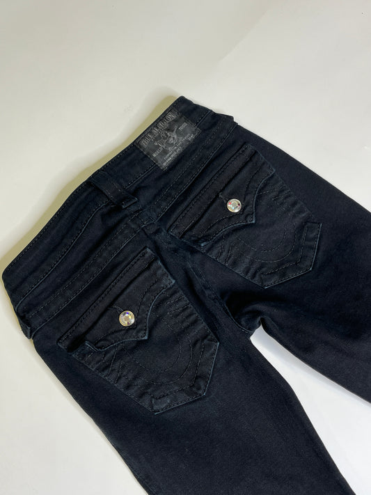 VINTAGE BOOTCUT DIAMOND TRUE RELIGION JEANS BLACK (24)