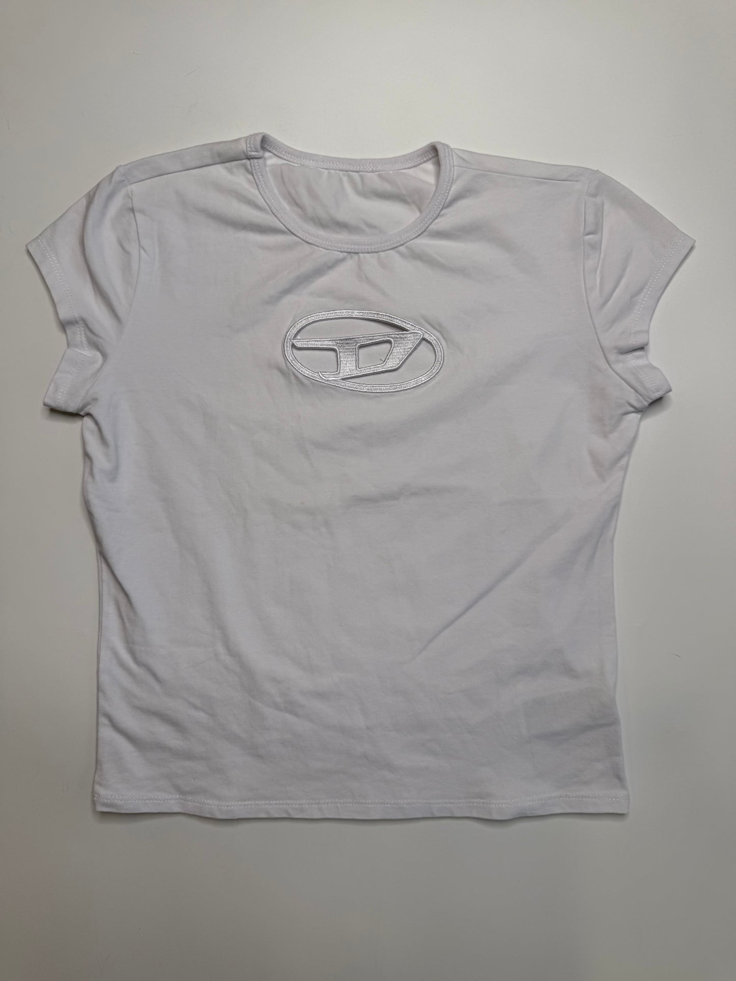 DIESEL VINTAGE EMBROIDERED LOGO T-SHIRT (S)