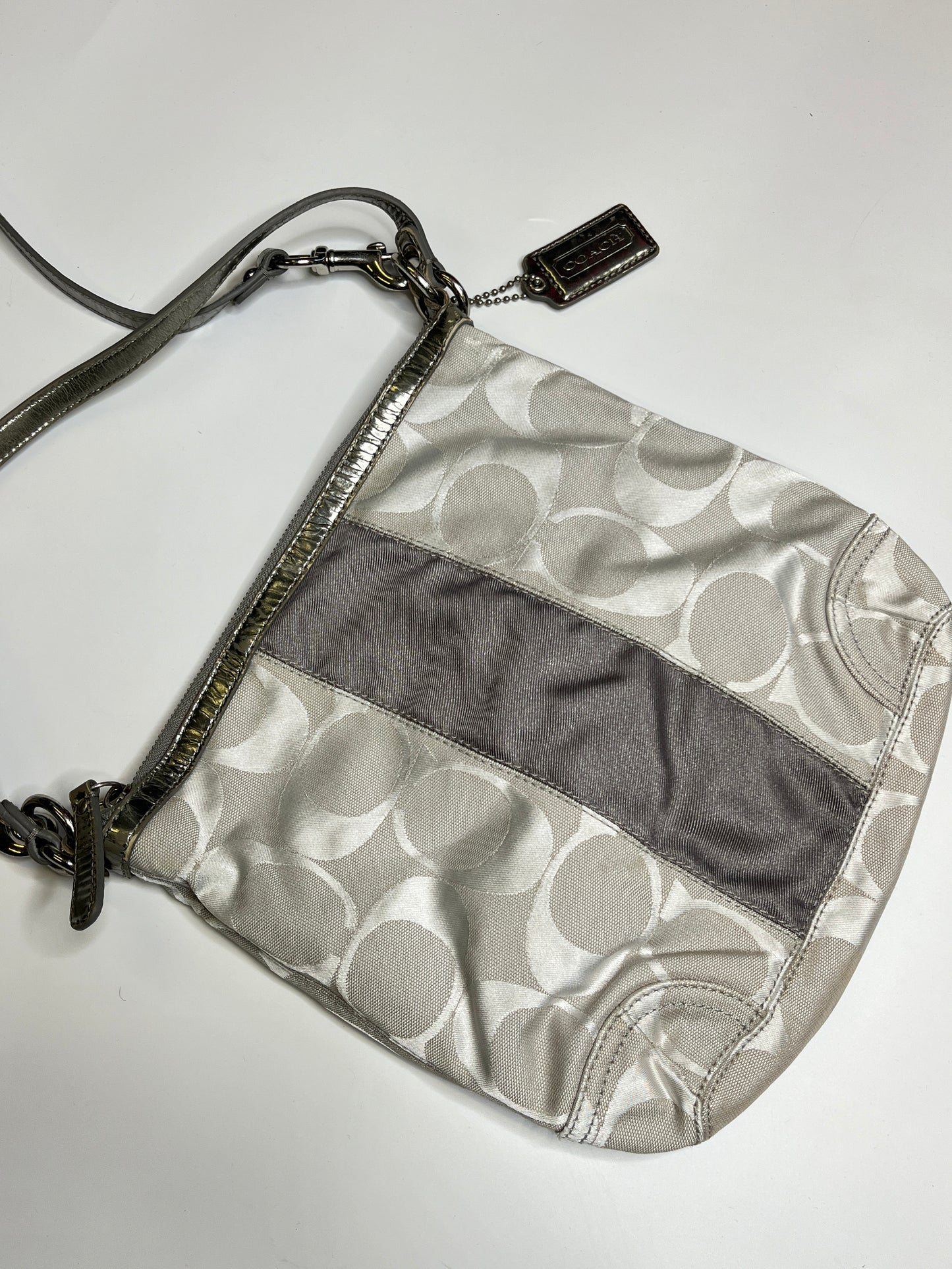 SILVER COACH MONOGRAM PURSE