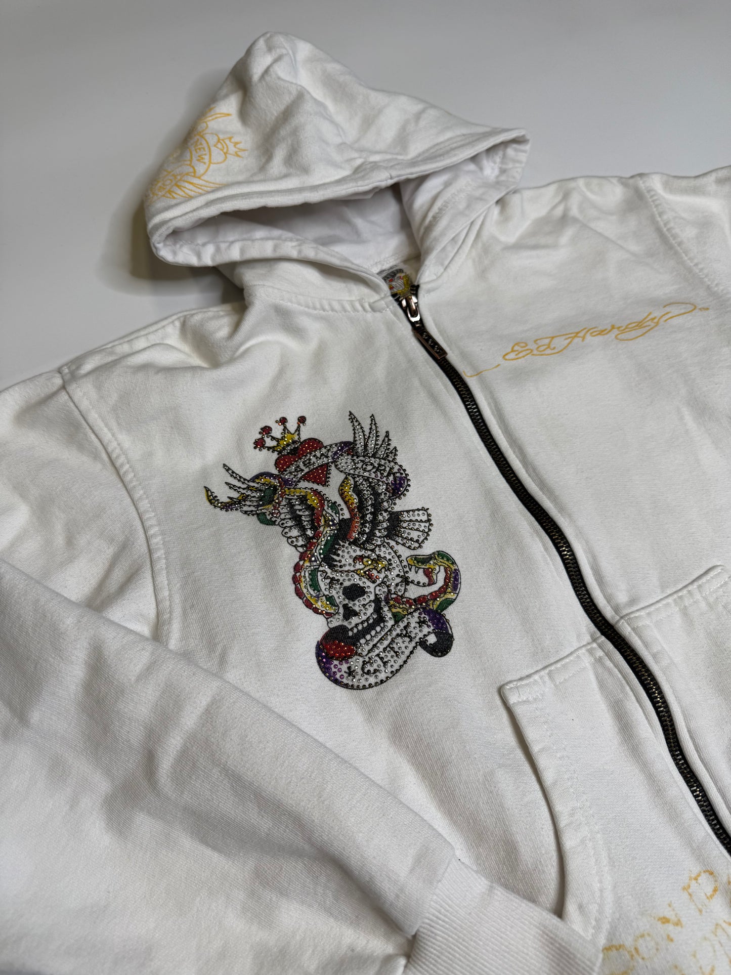 RARE VINTAGE ED HARDY "NEW YORK CITY" ZIPPER (XS)