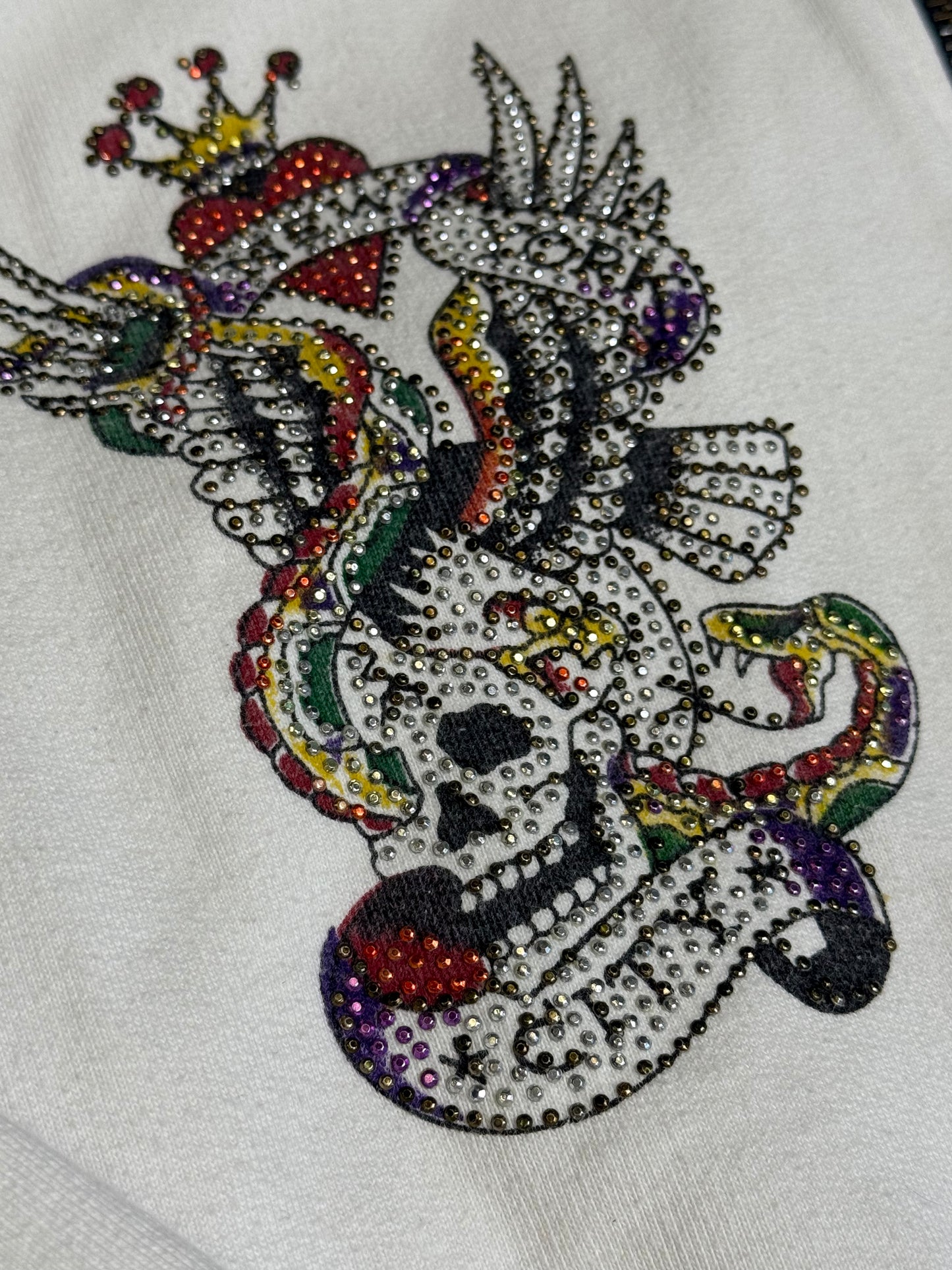 RARE VINTAGE ED HARDY "NEW YORK CITY" ZIPPER (XS)