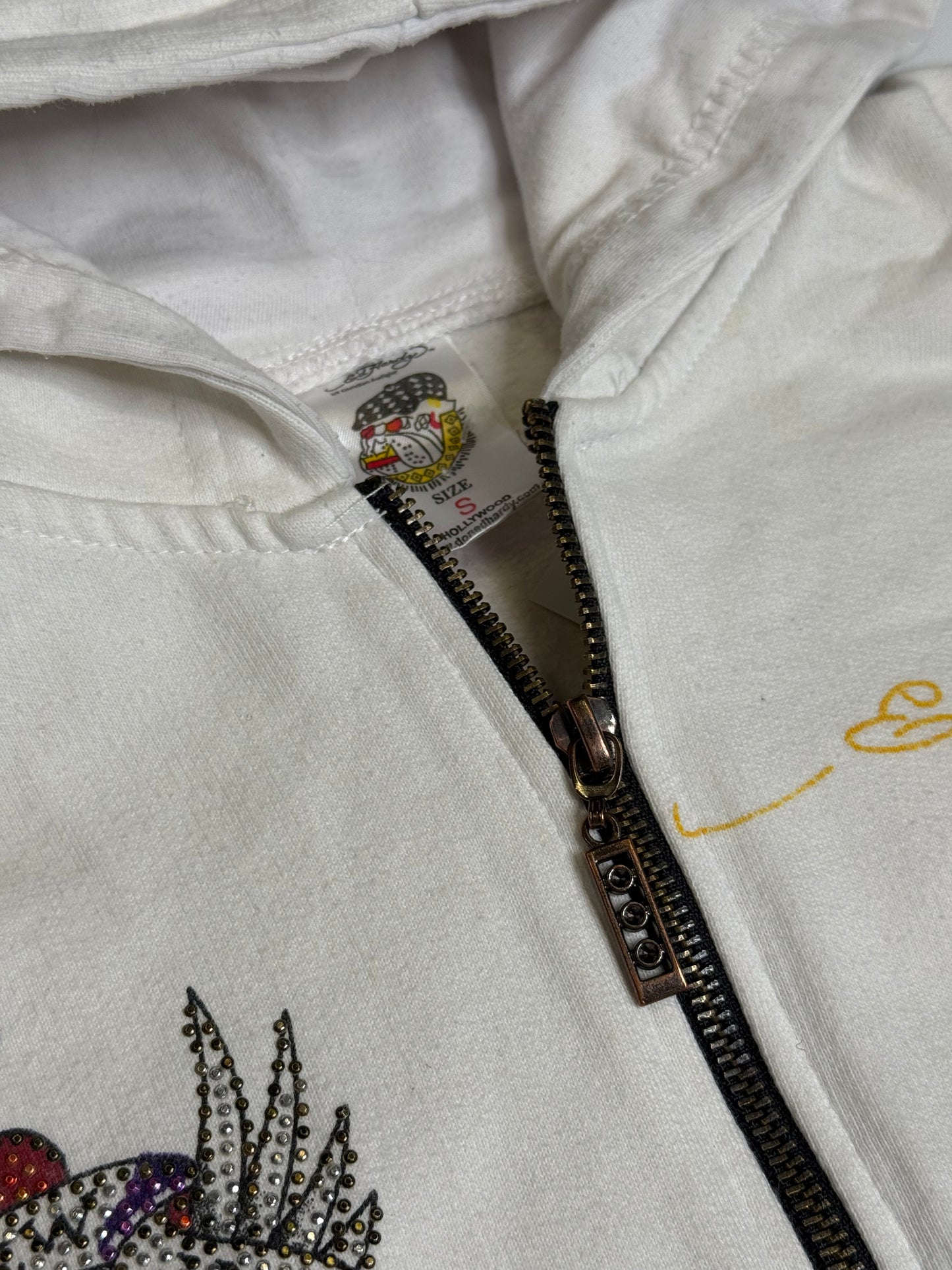 RARE VINTAGE ED HARDY "NEW YORK CITY" ZIPPER (XS)
