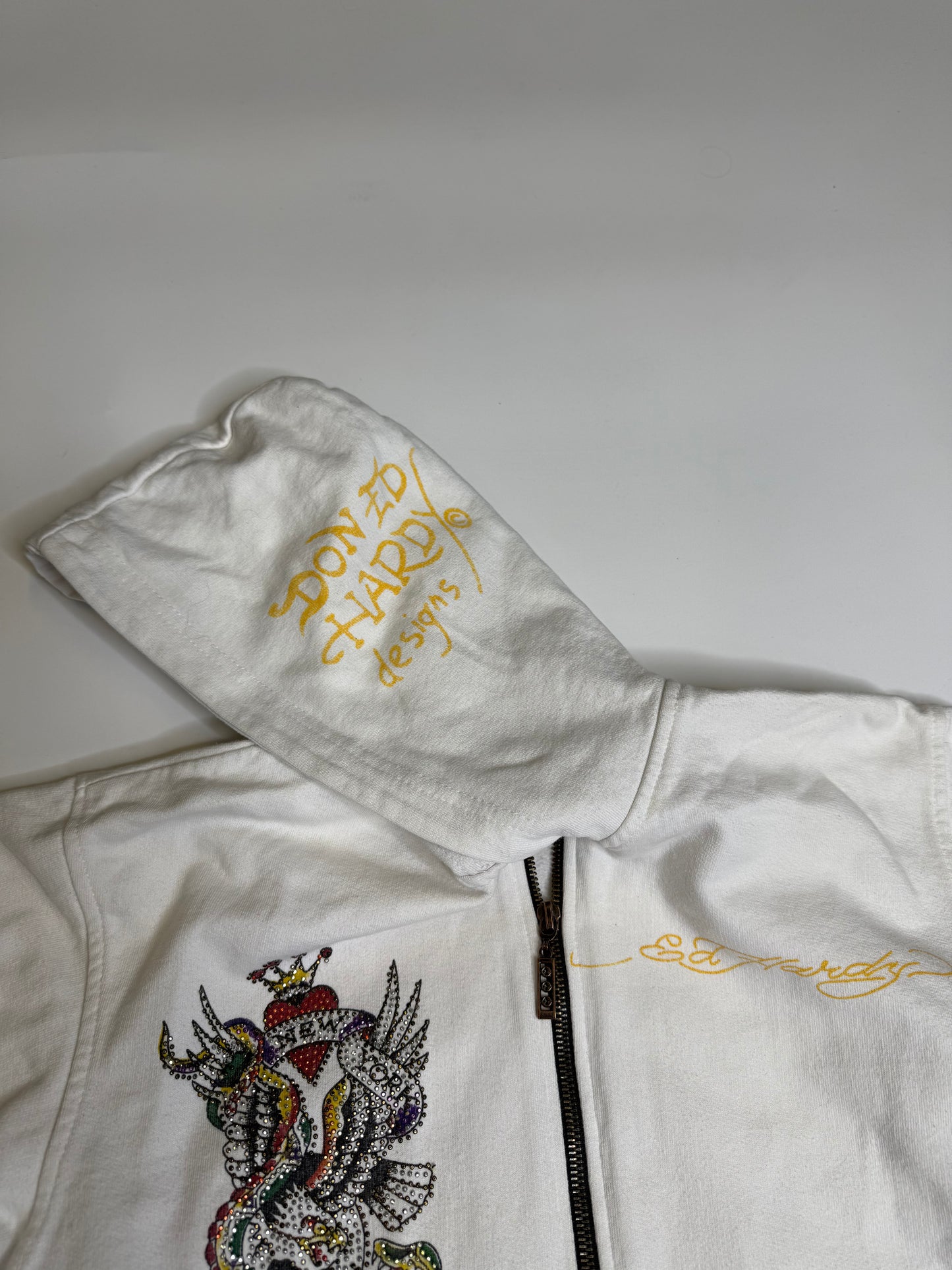RARE VINTAGE ED HARDY "NEW YORK CITY" ZIPPER (XS)