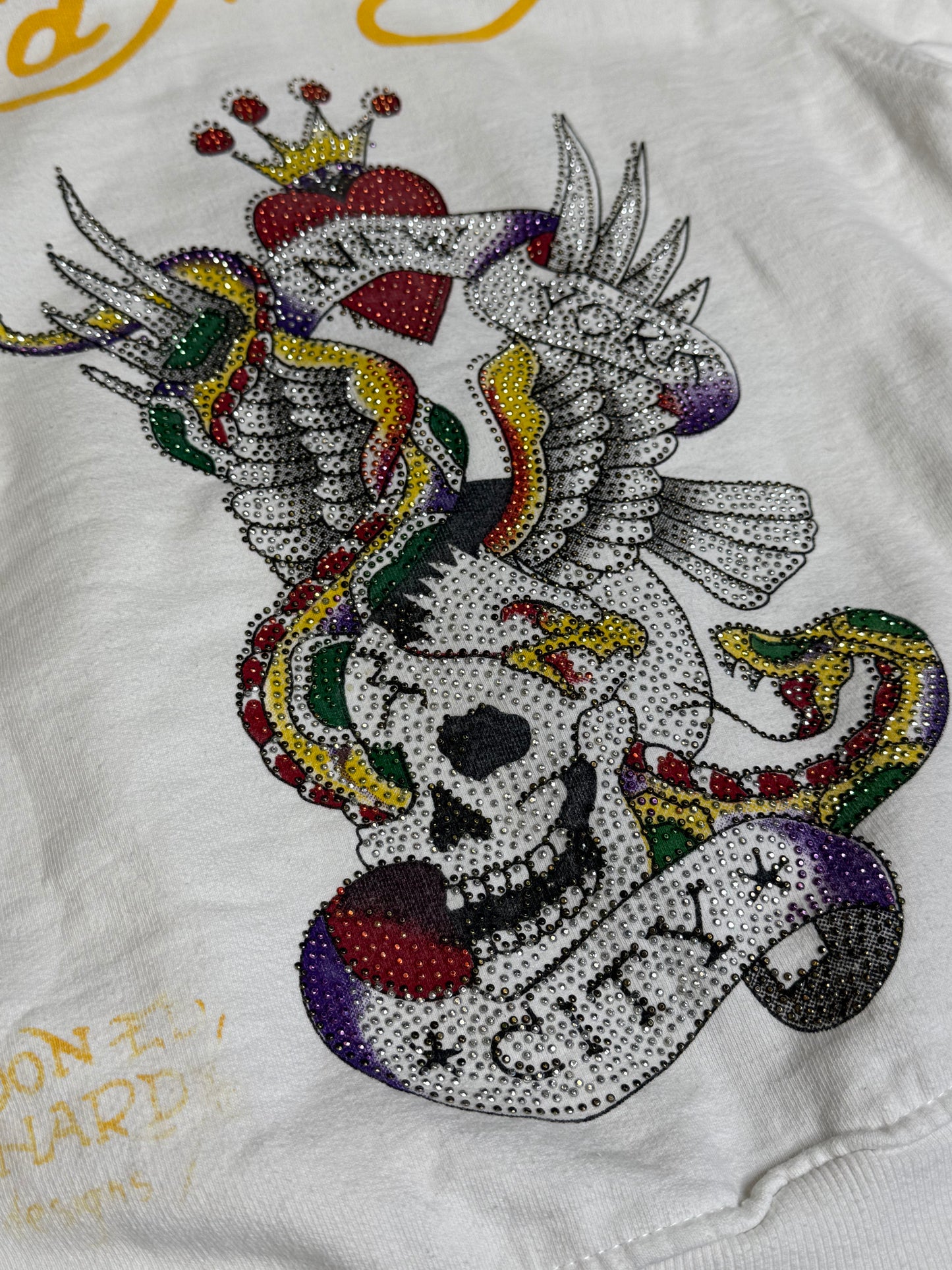 RARE VINTAGE ED HARDY "NEW YORK CITY" ZIPPER (XS)