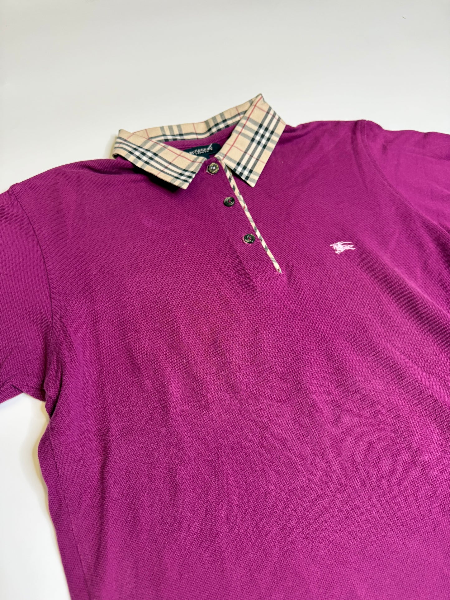VINTAGE BURBERRY POLOSHIRT (L)