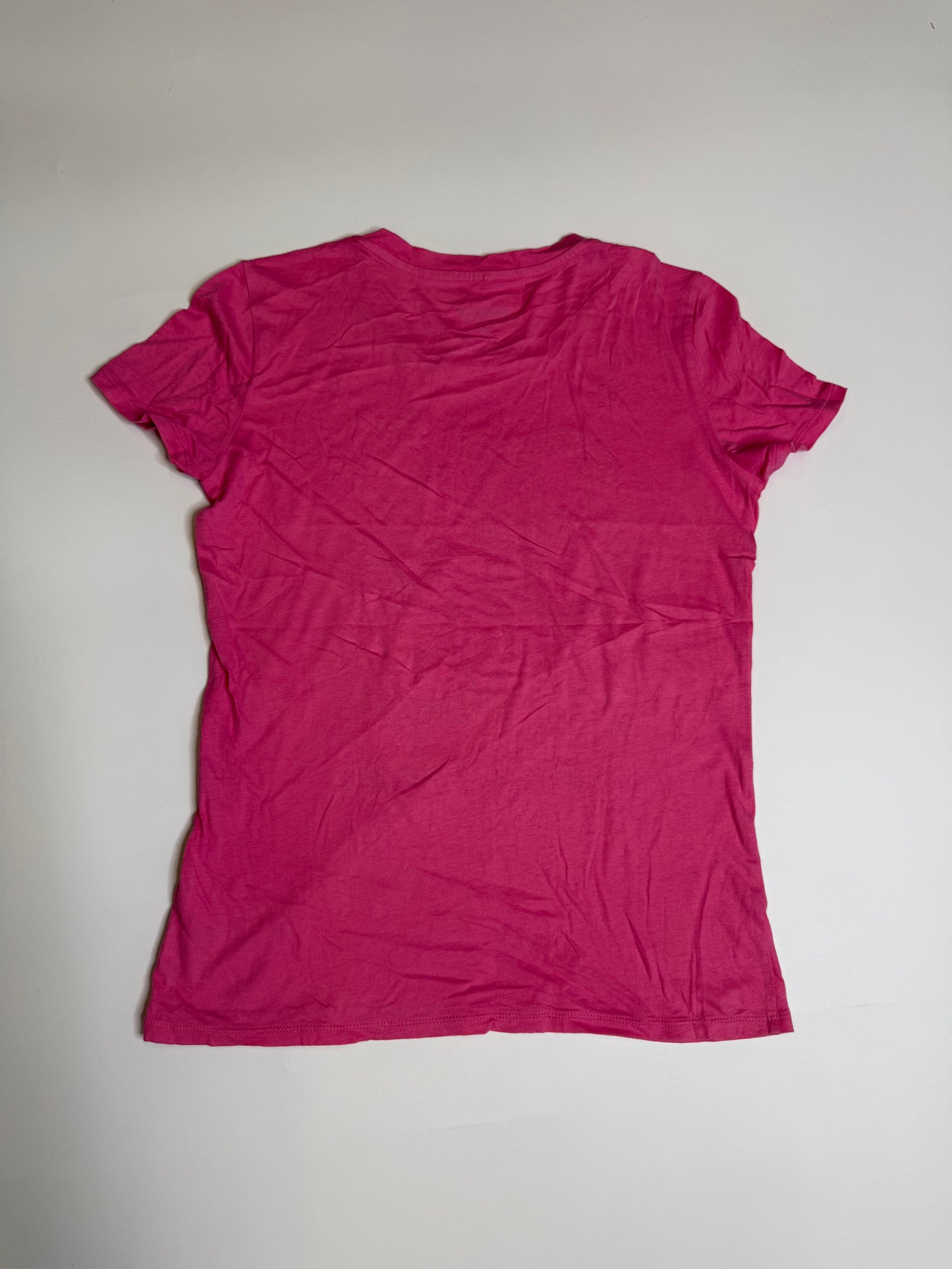 VINTAGE PINK JUICY COUTURE SILVER/GOLD GEMS SHIRT (S)