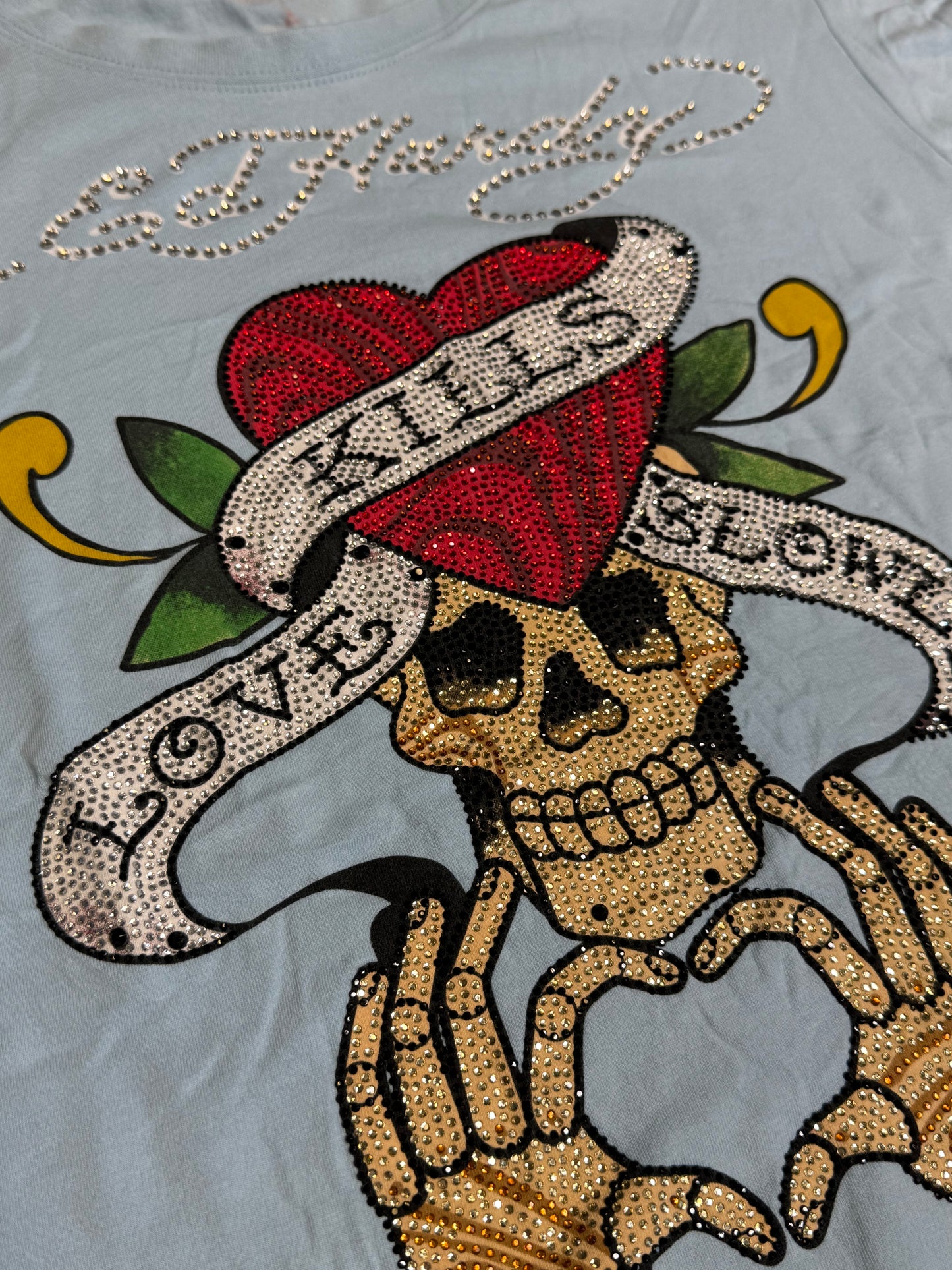 VINTAGE ED HARDY "LOVE KILLS SLOWLY" SHIRT (M)