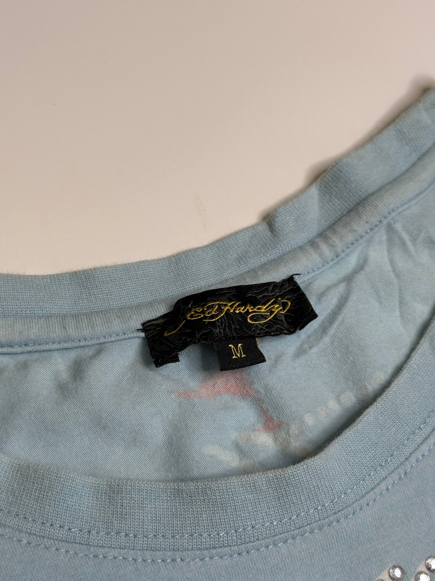 VINTAGE ED HARDY "LOVE KILLS SLOWLY" SHIRT (M)